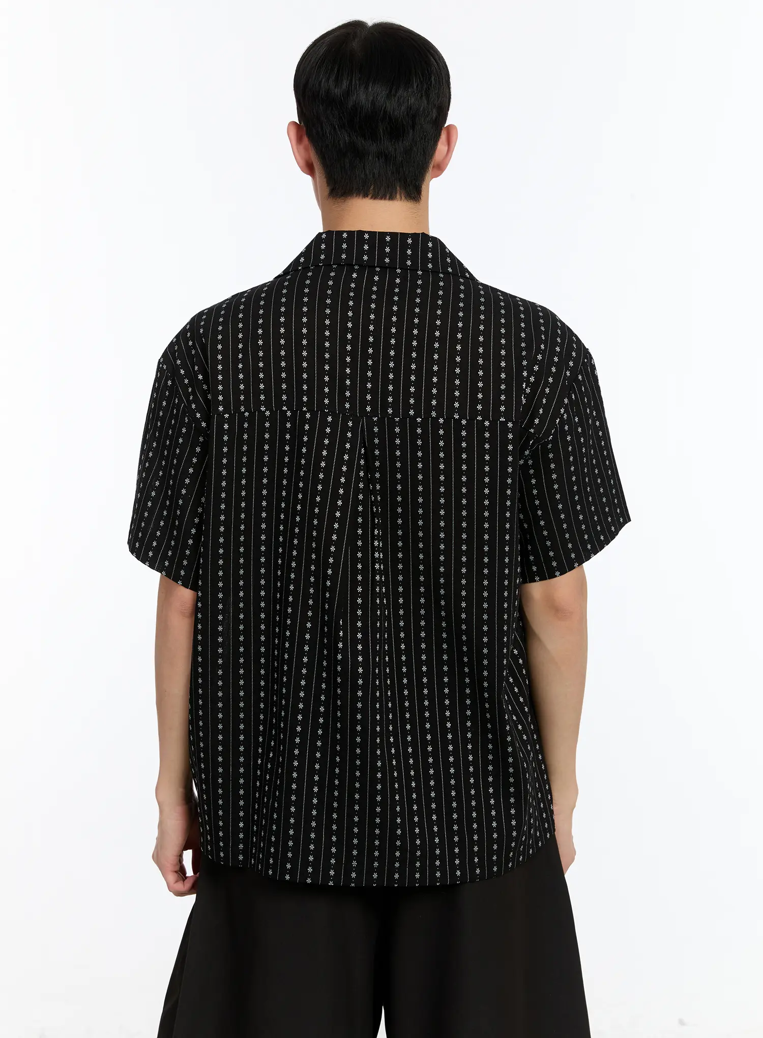 Men's Striped Patterned Shirt IA508 - Image 5