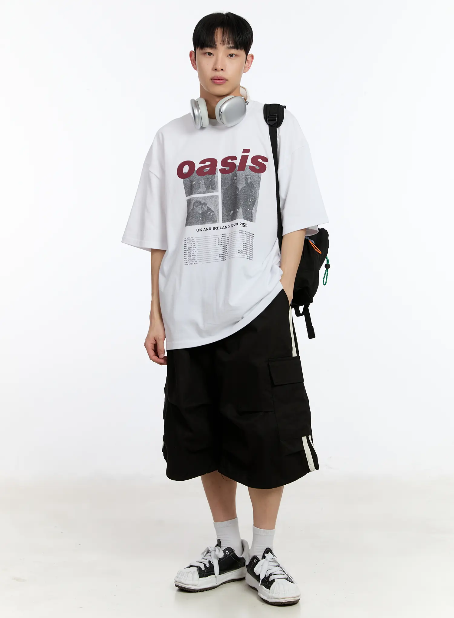 Men's Striped Pocket Track Shorts IA507 - Image 10