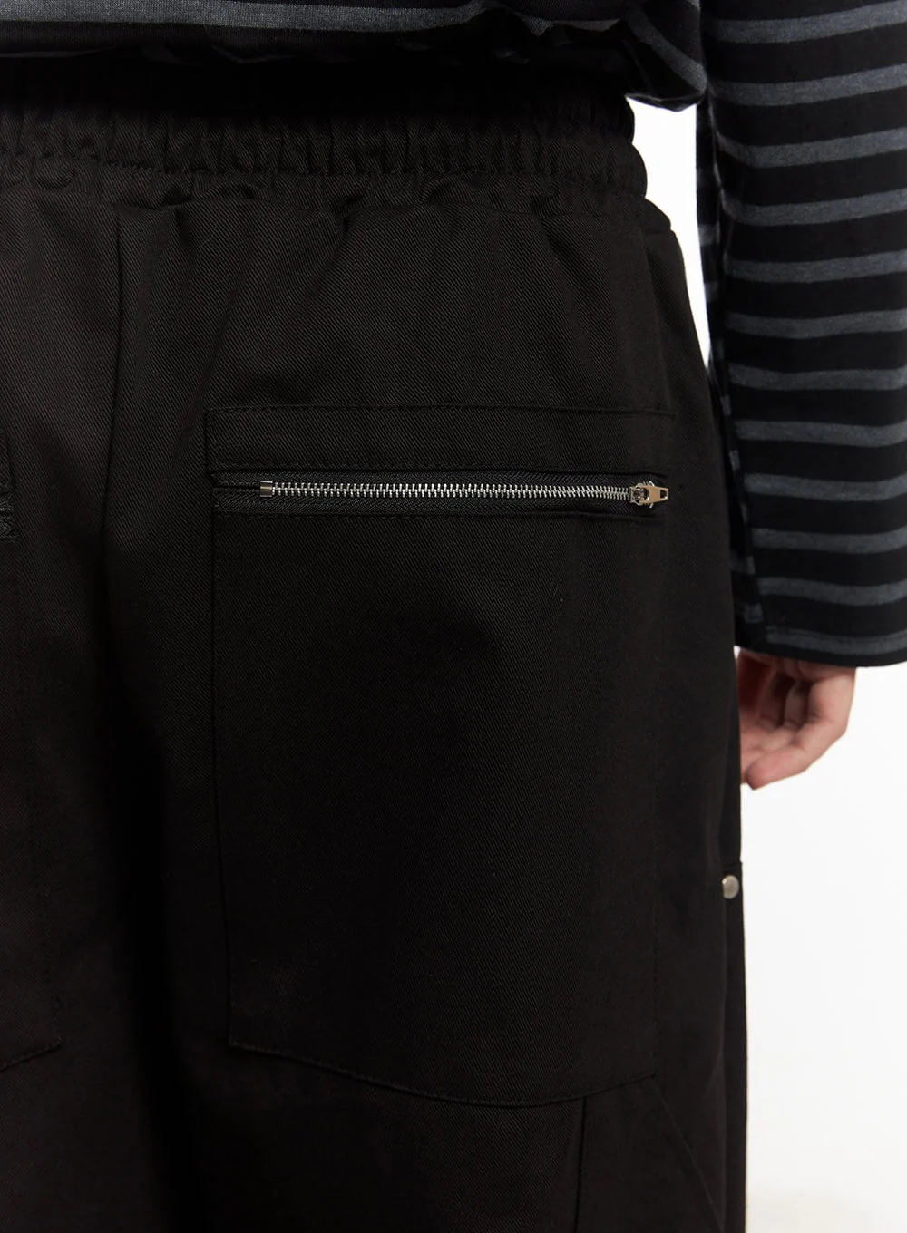 Men's Stud Cotton Wide-Leg Pants IM528 - Image 7