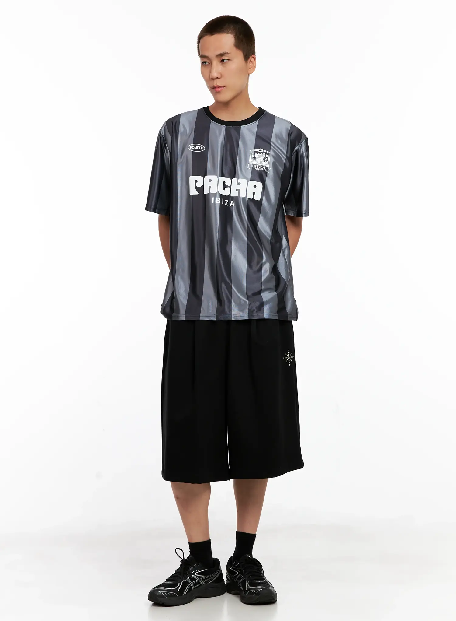 Men's Studded Bermuda Shorts IG511 - Image 11