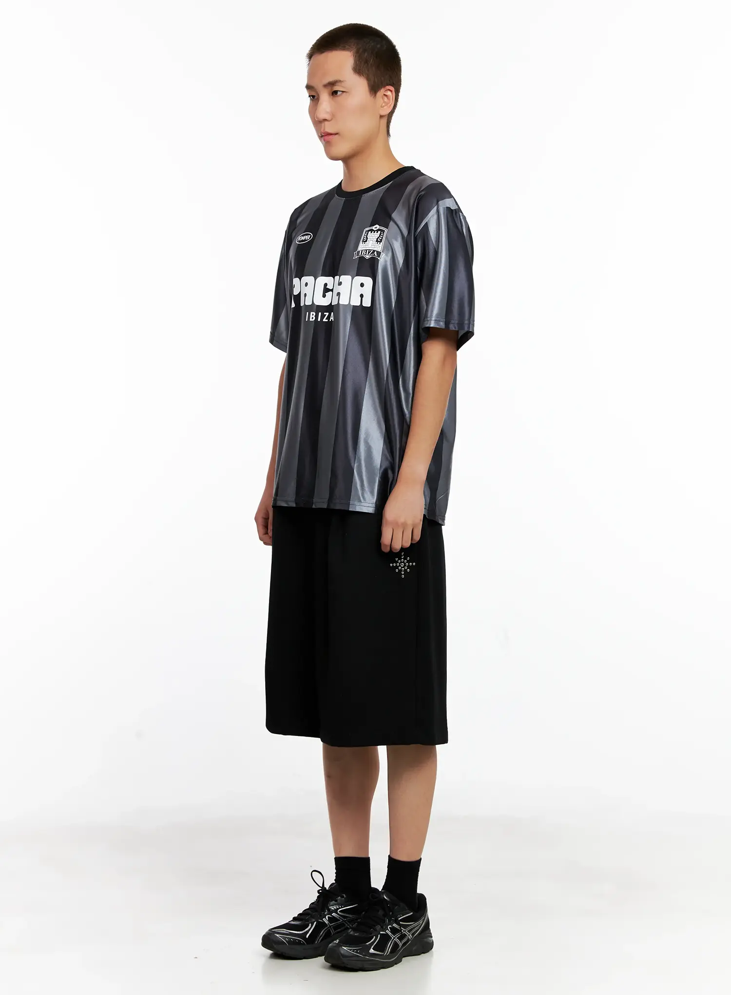 Men's Studded Bermuda Shorts IG511 - Image 7