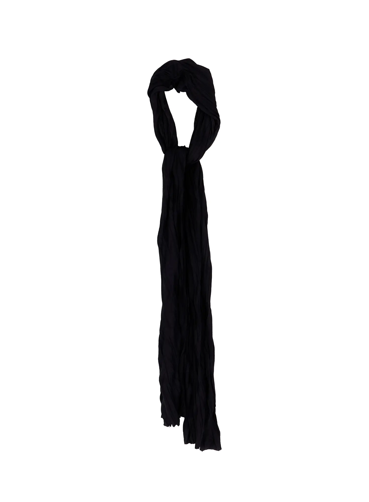 Men's Textured Black Scarf IA517 - Image 11