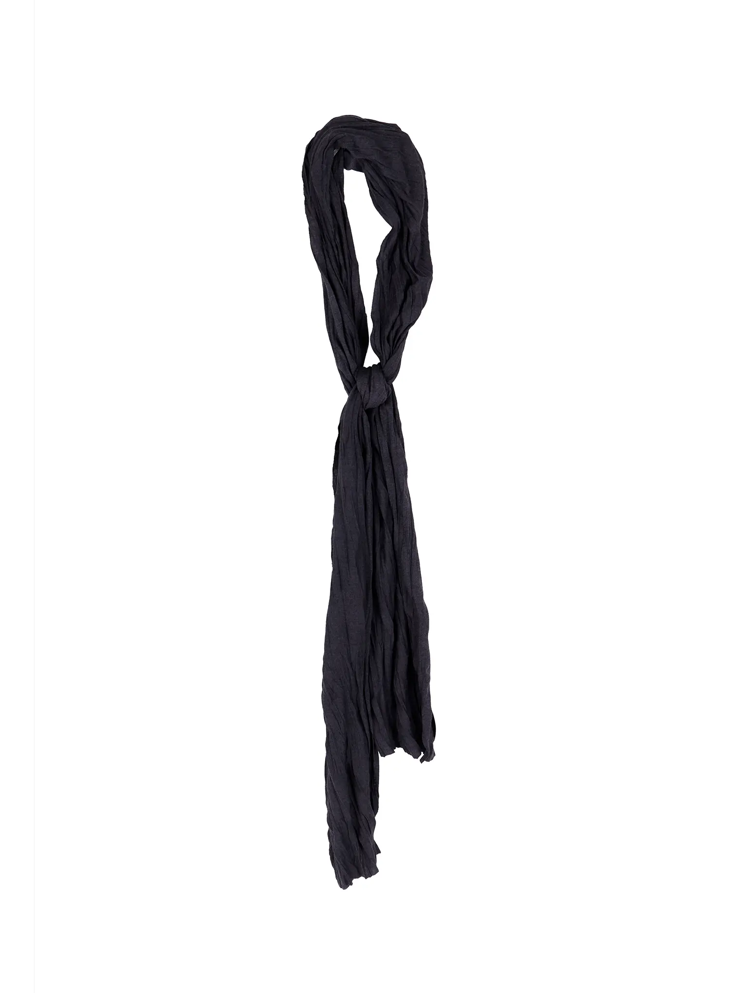 Men's Textured Black Scarf IA517 - Image 6