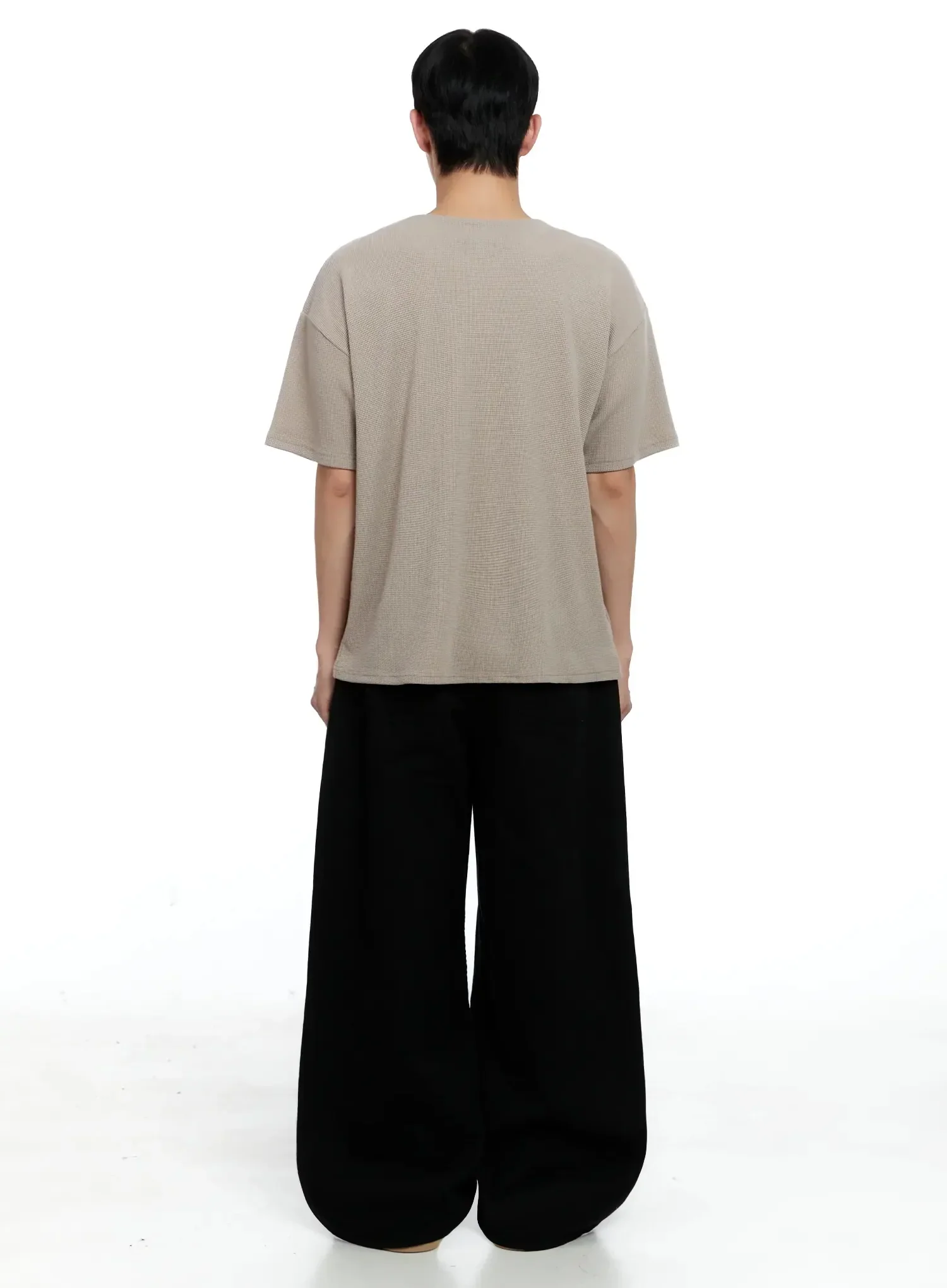 Men's Textured Henley T-shirt IG520 - Image 14