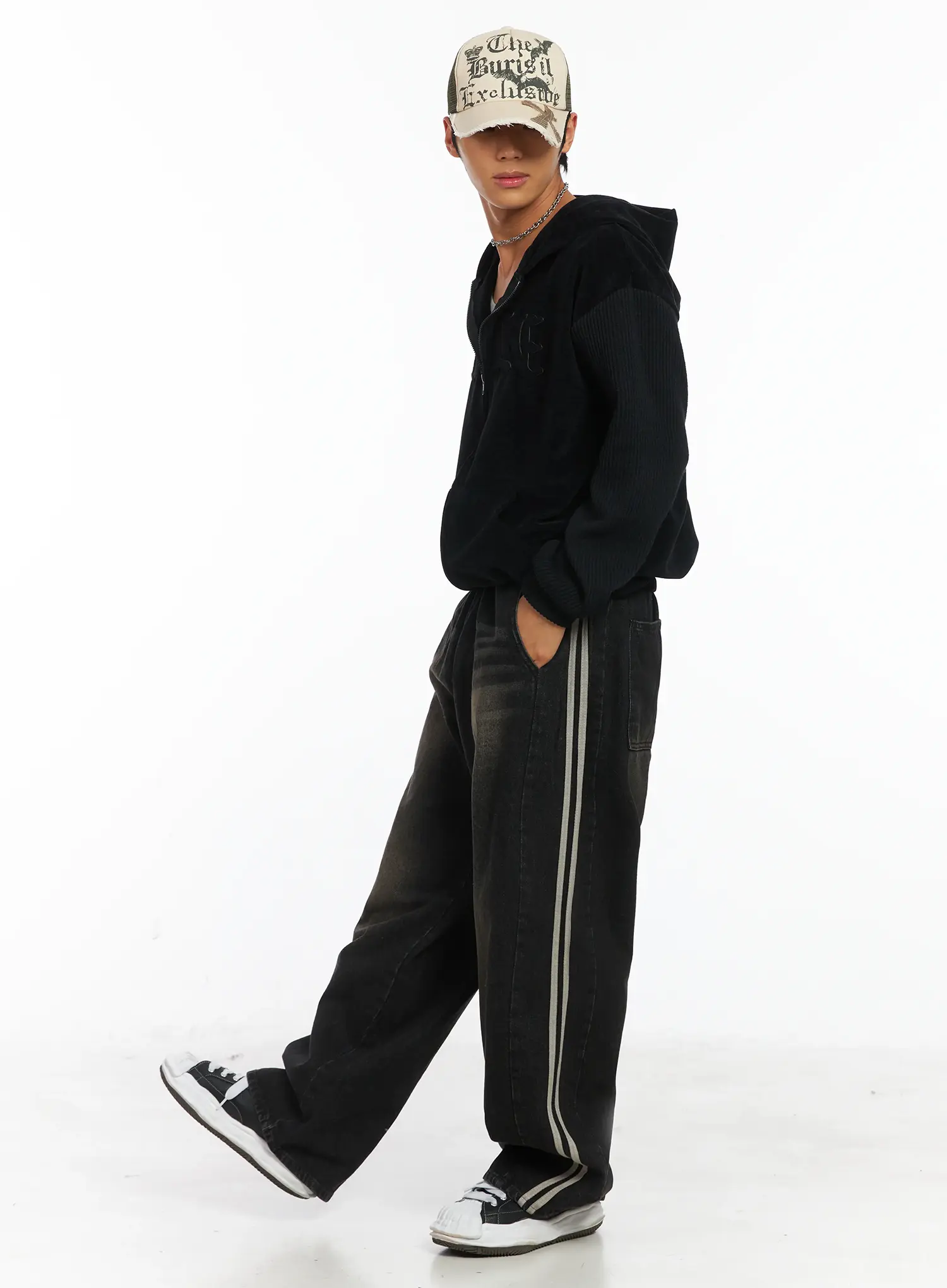 Men's Track Wide Leg Jeans IJ514 - Image 2