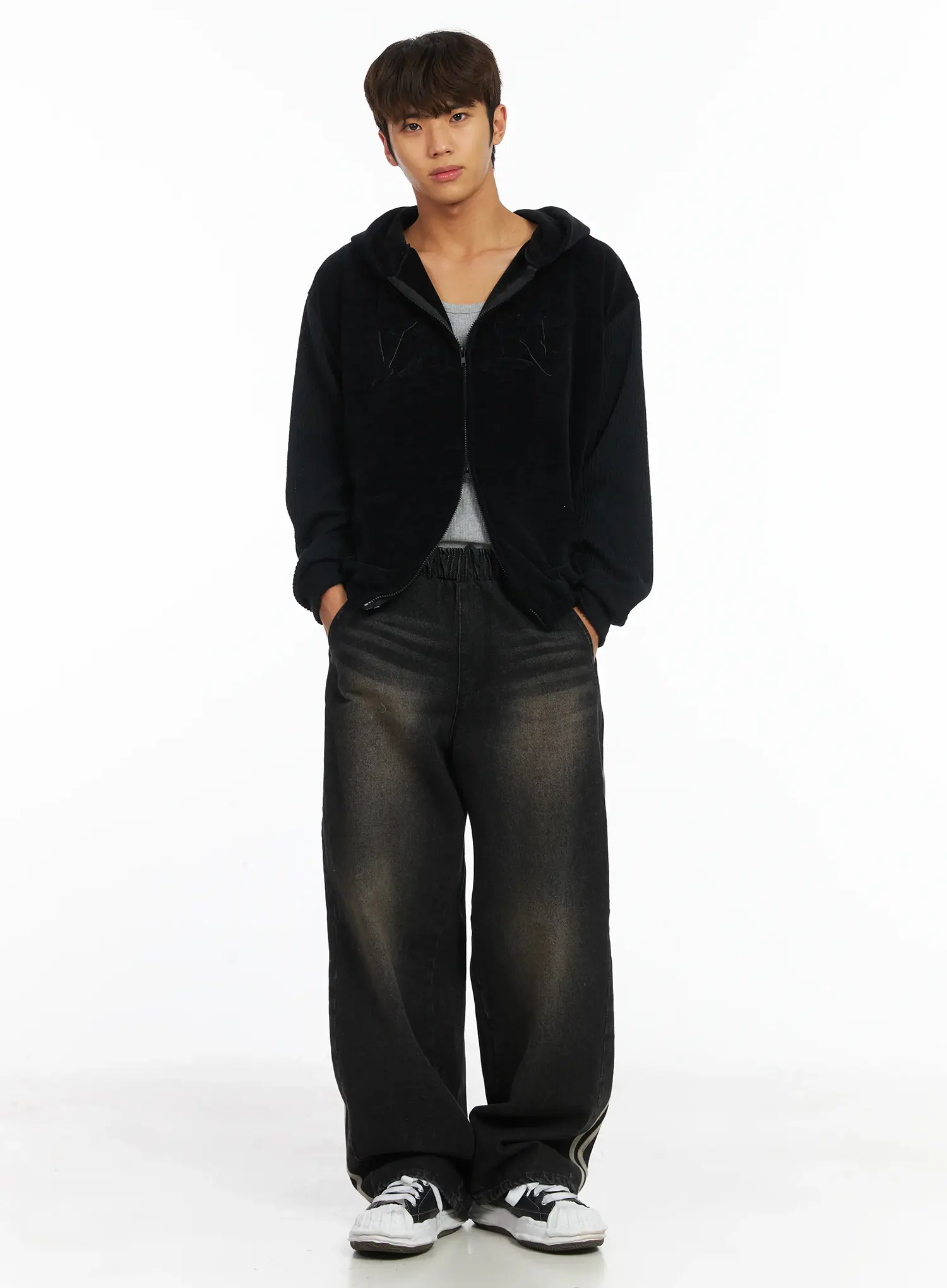 Men's Track Wide Leg Jeans IJ514 - Image 7