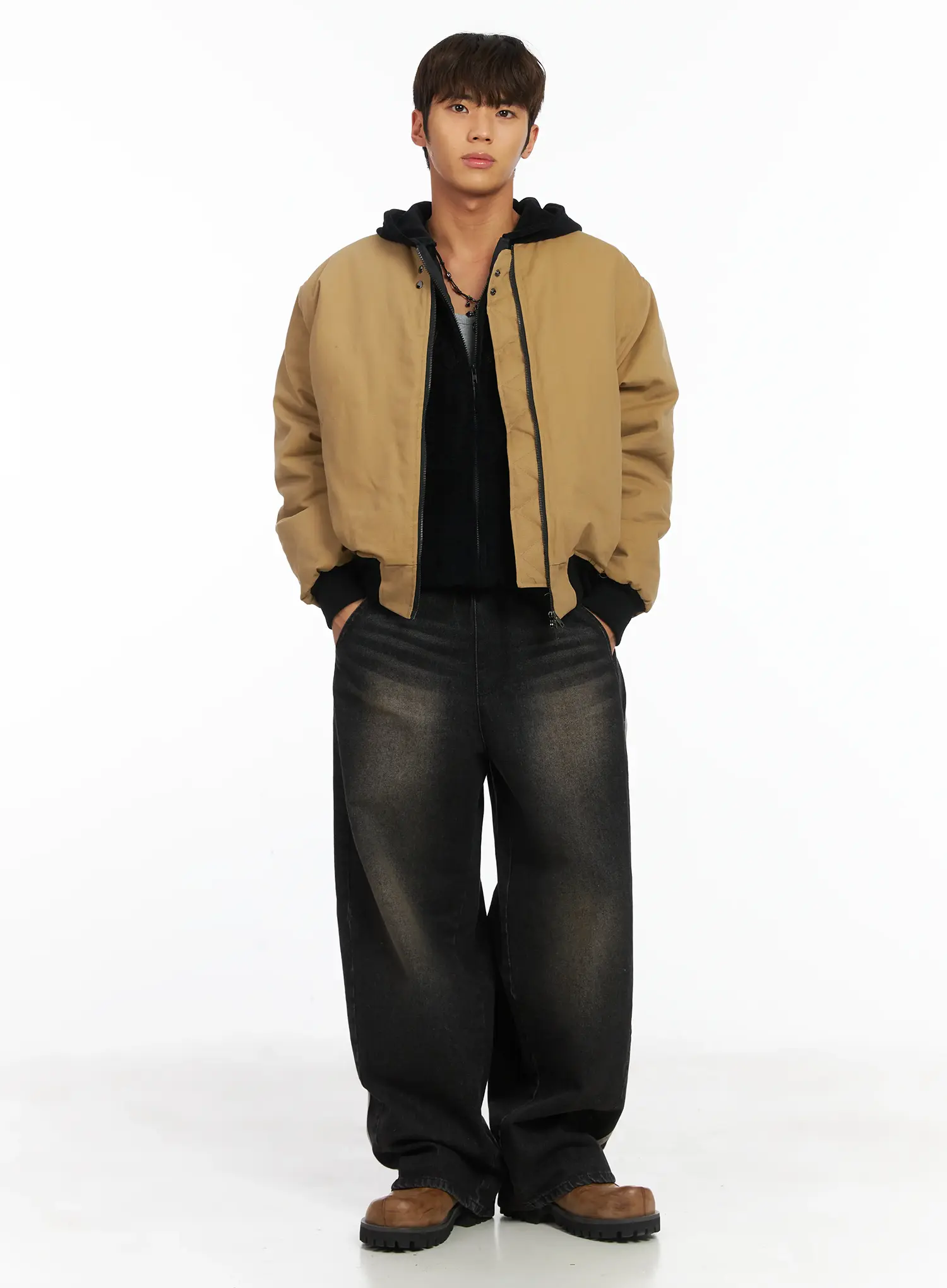 Men's Track Wide Leg Jeans IJ514 - Image 9