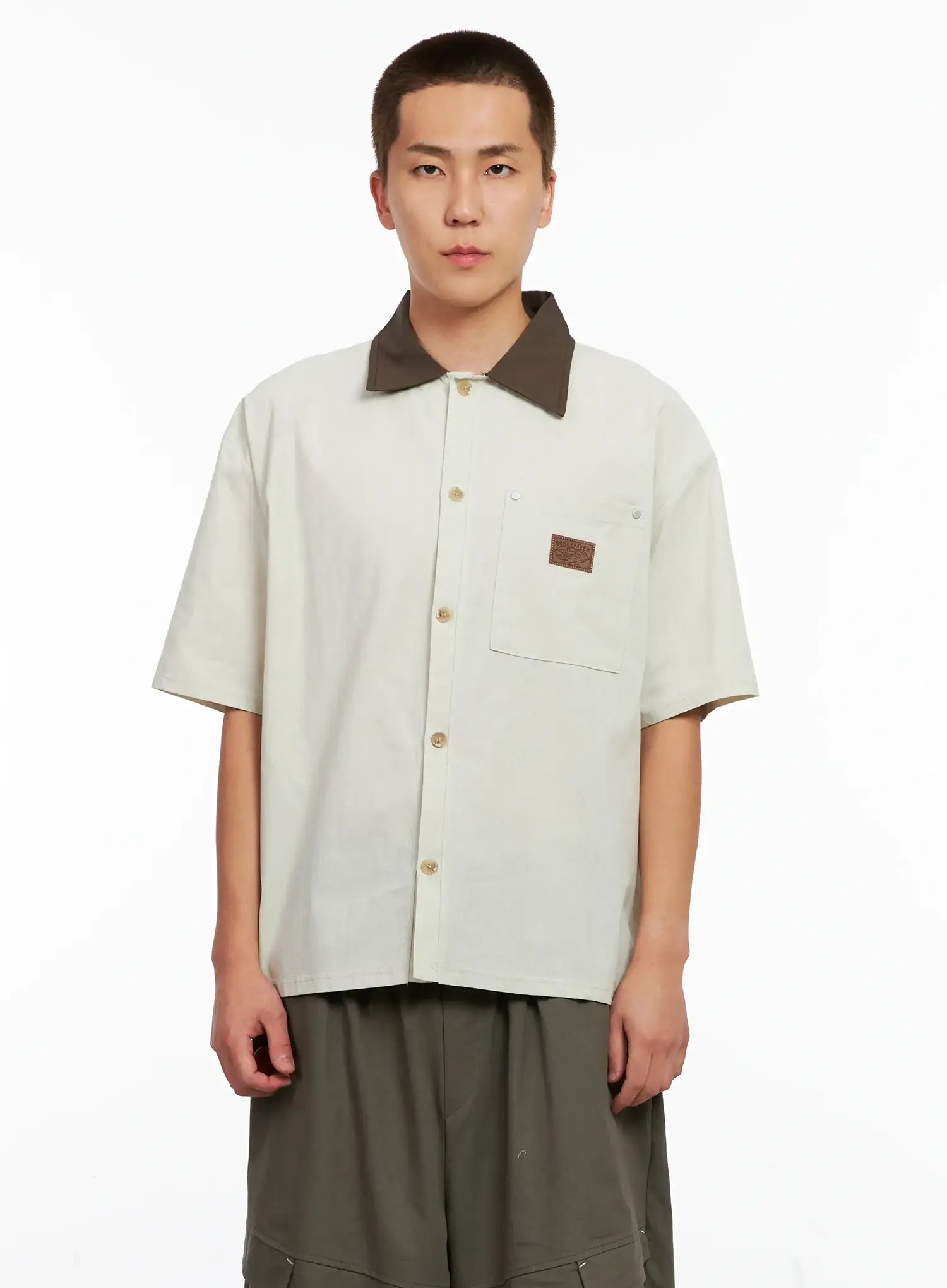 Men's Two-Tone Button-Up IG511 - Image 11