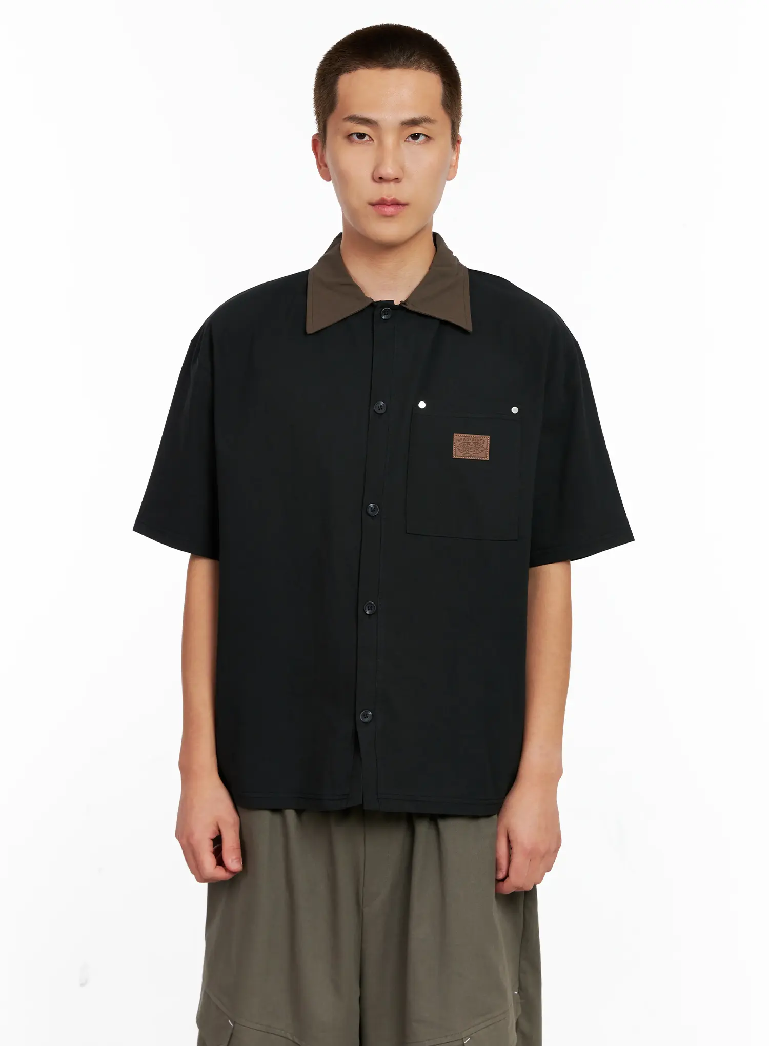Men's Two-Tone Button-Up IG511 - Image 12