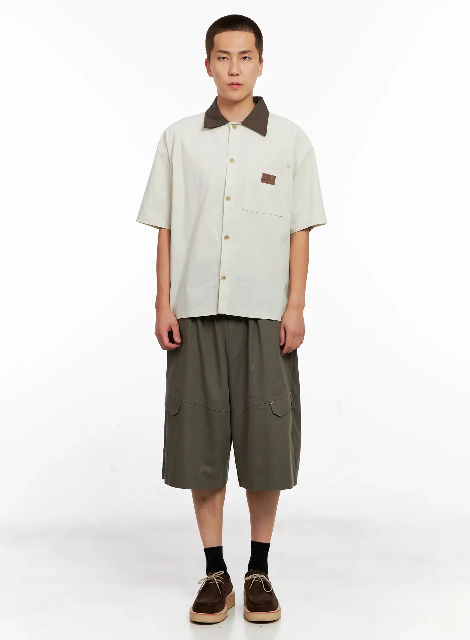 Men's Two-Tone Button-Up IG511 - Image 3