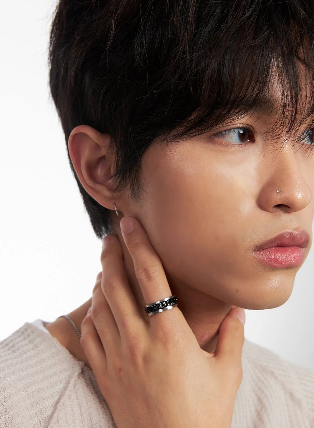 Men's Two-Tone Chain Ring IY508 - Image 4