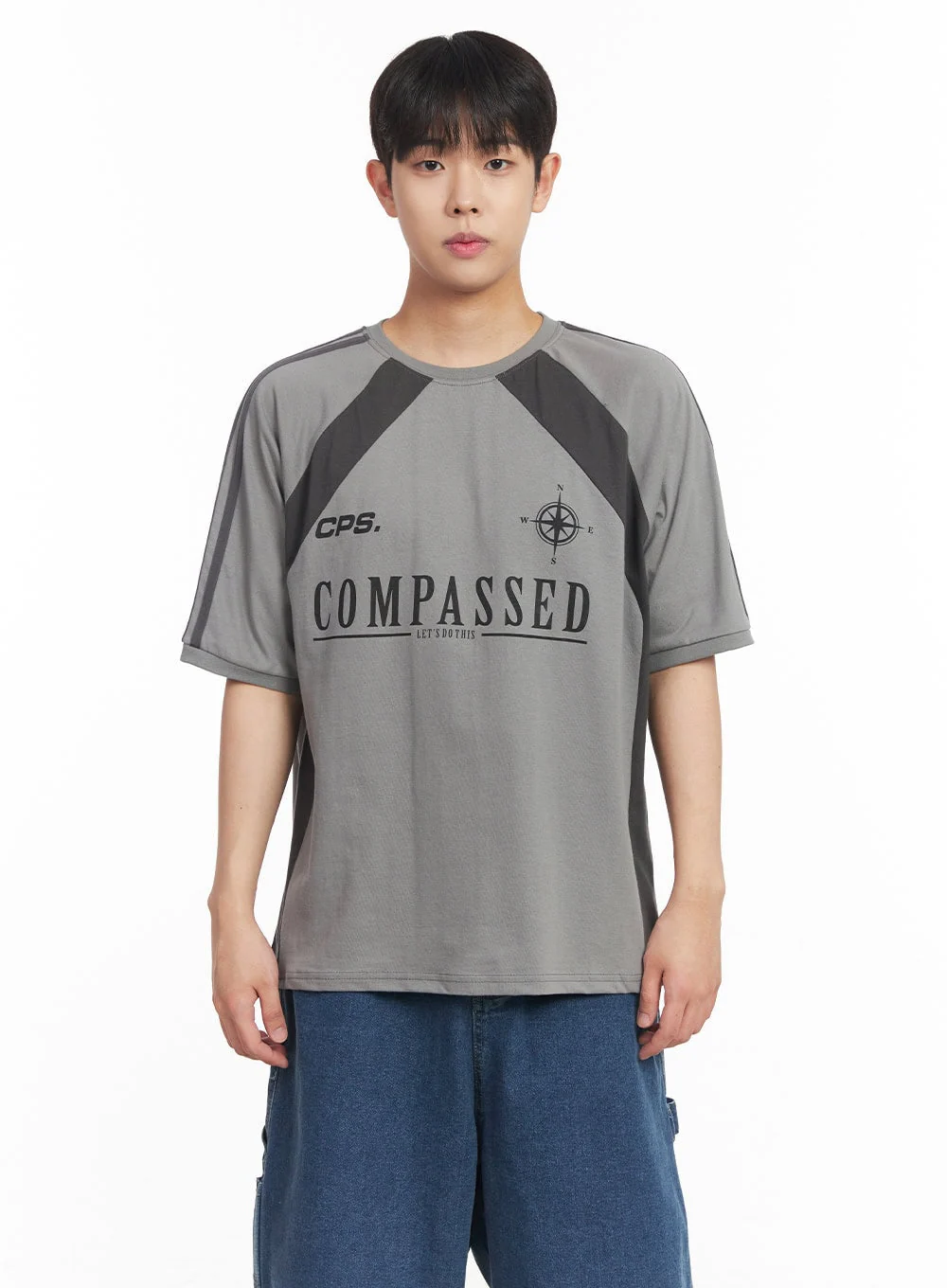 Men's Two-Tone T-Shirt IA529 - Image 14