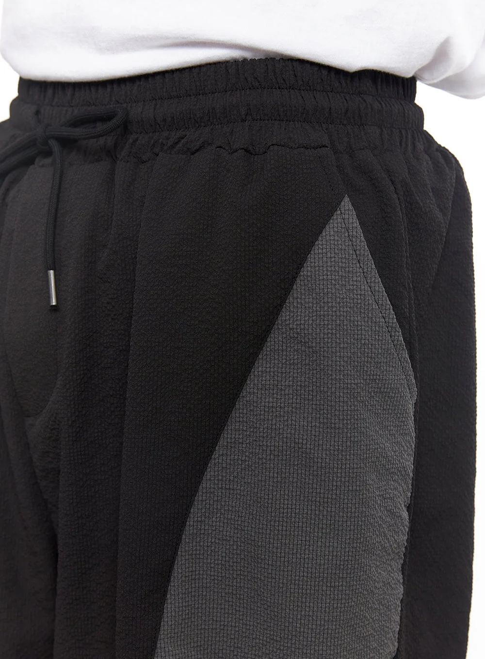 Men's Two-Tone Wide-Leg Shorts IY520 - Image 3