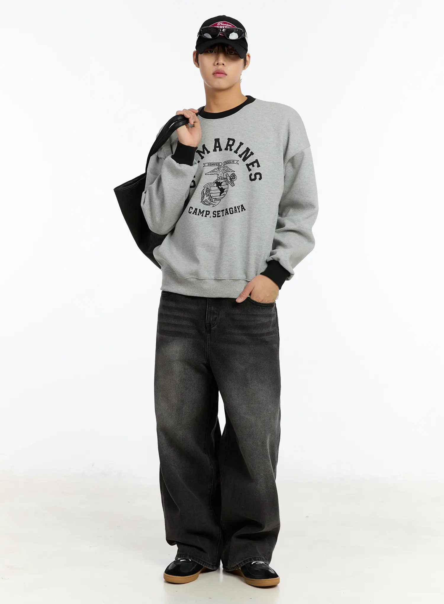 Men's Two-Toned Graphic Sweatshirt IM502