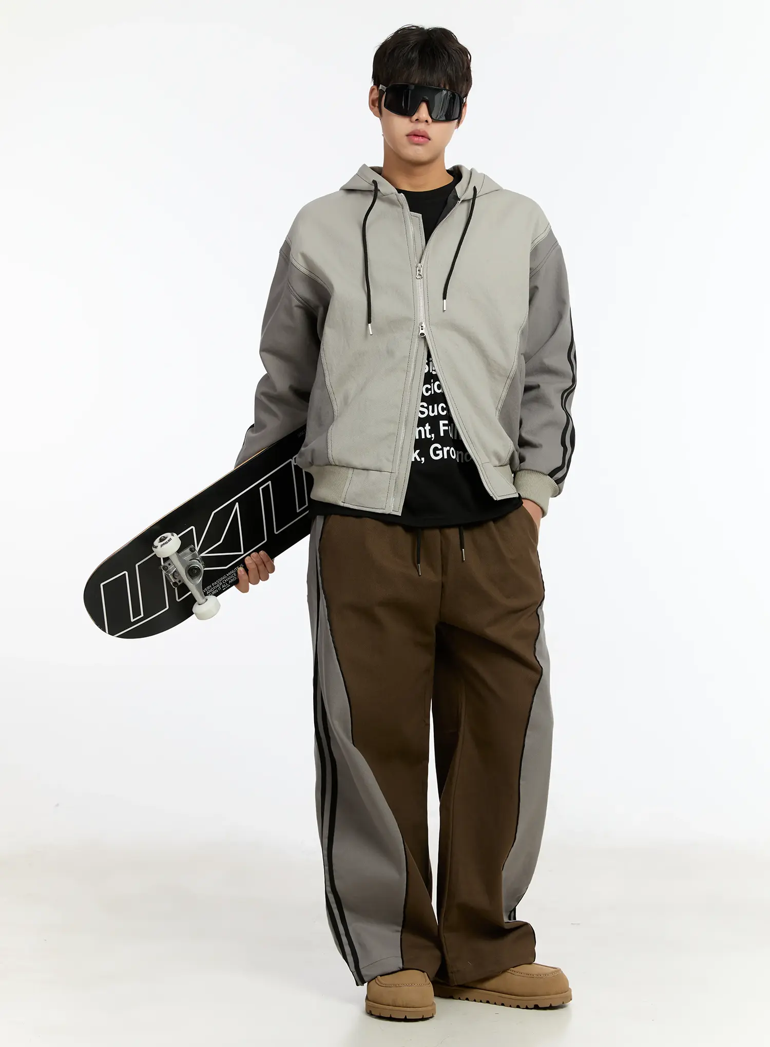 Men's Two-Way Hoodie Jacket IM503 - Image 2