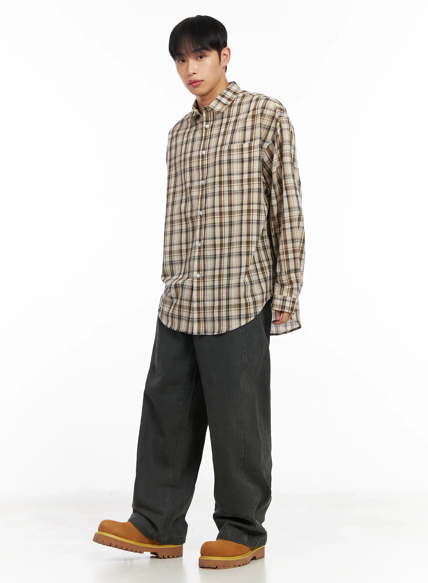 Men's Utility Pocket Wide Leg Pants IM516 - Image 10