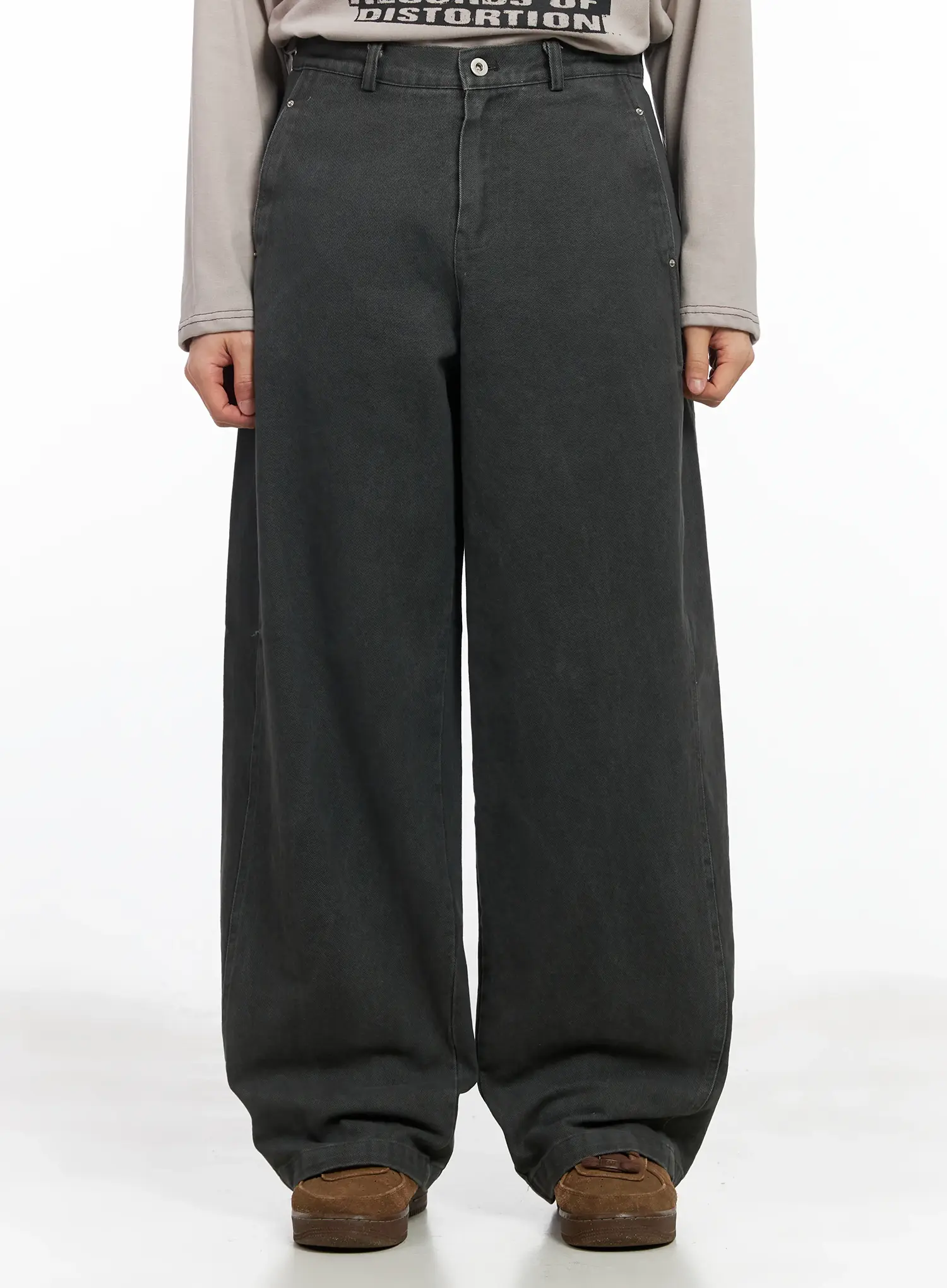 Men's Utility Pocket Wide Leg Pants IM516 - Image 5
