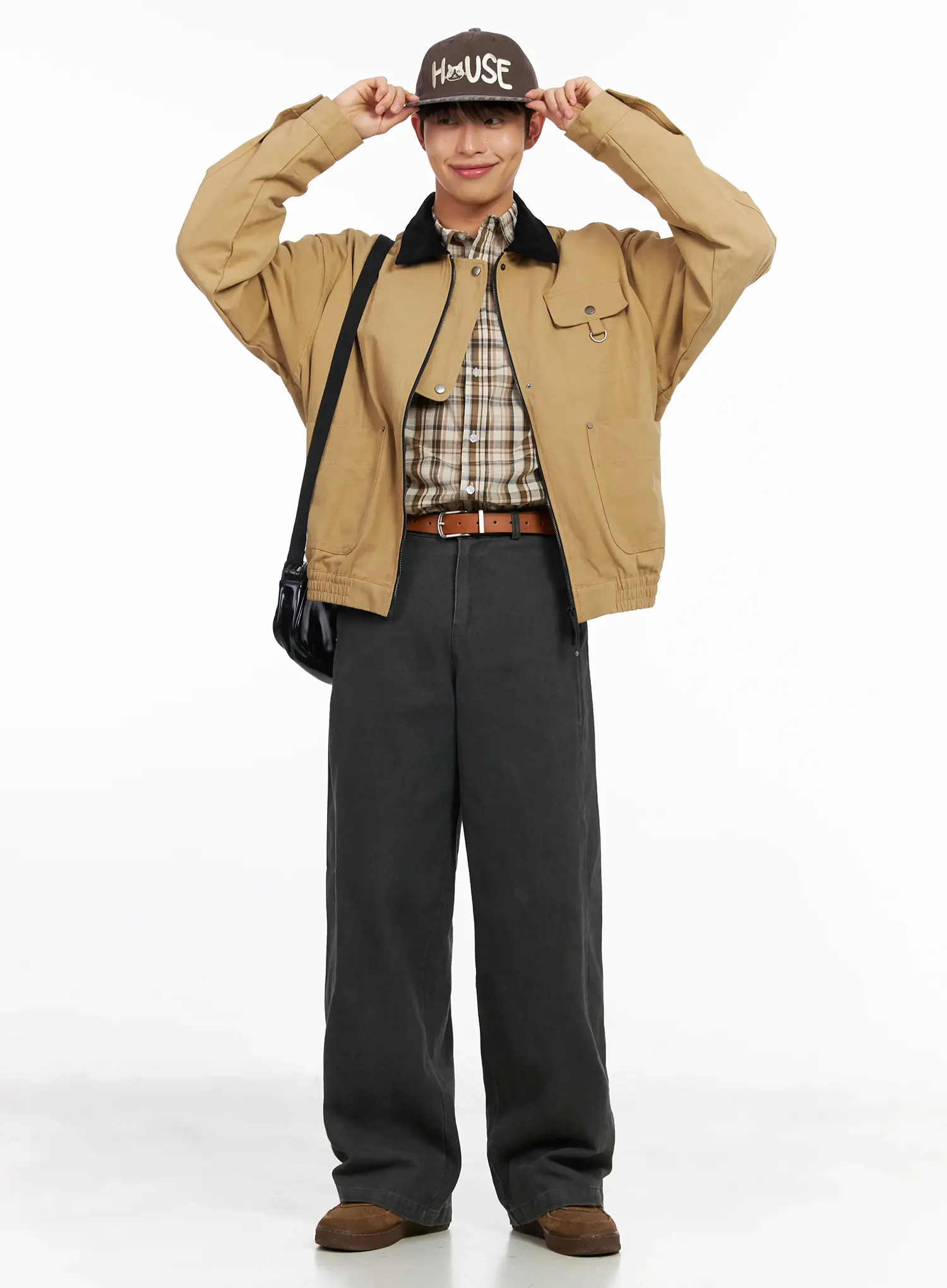 Men's Utility Pocket Wide Leg Pants IM516 - Image 9