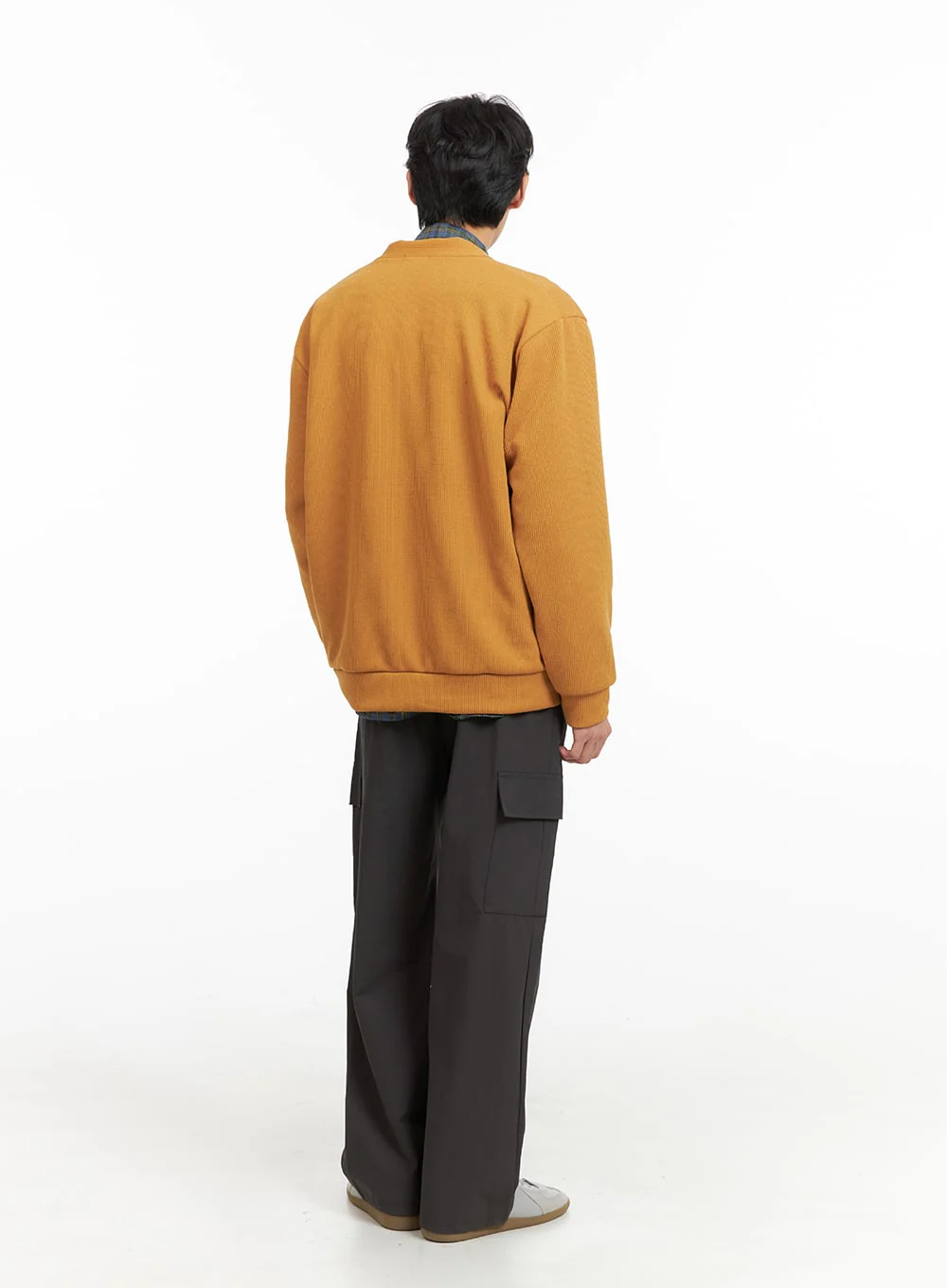 Men's V-Neck Buttoned Sweater IA402 - Image 4