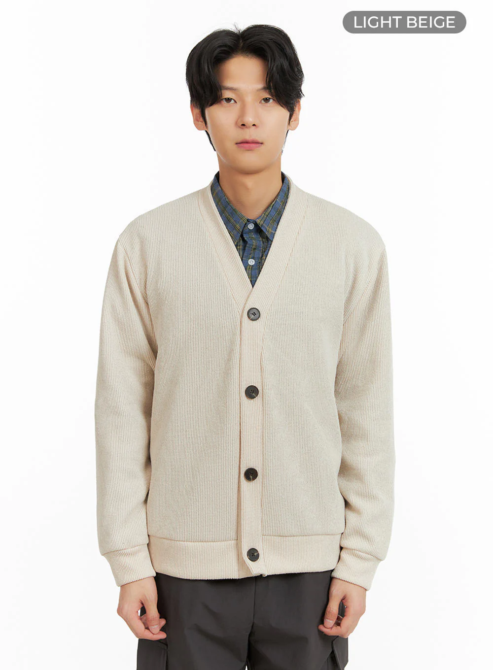 Men's V-Neck Buttoned Sweater IA402 - Image 9