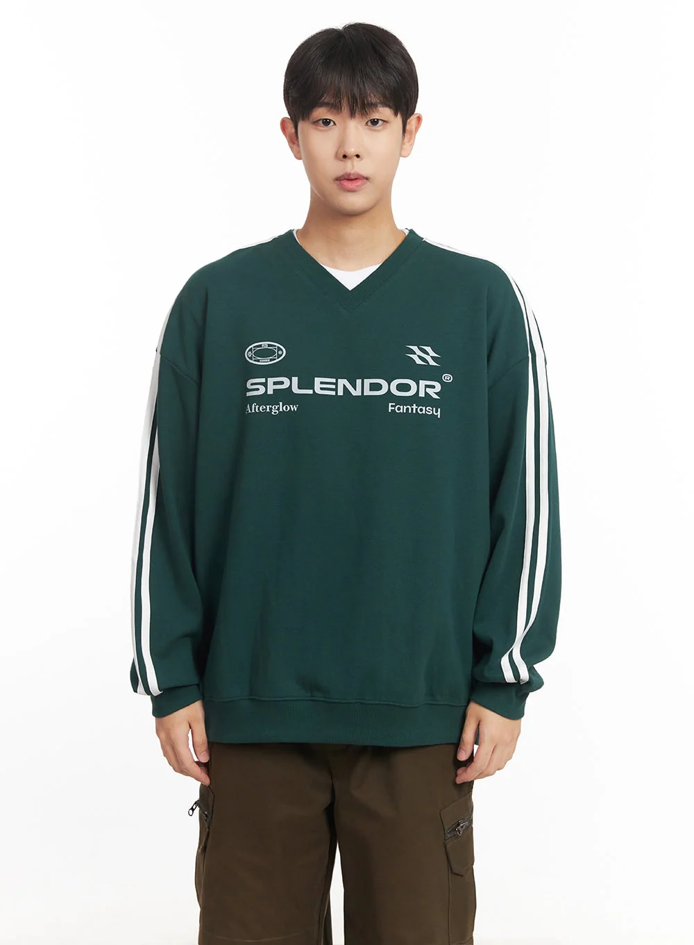 Men's V-Neck Graphic Sweatshirt IM528 - Image 16
