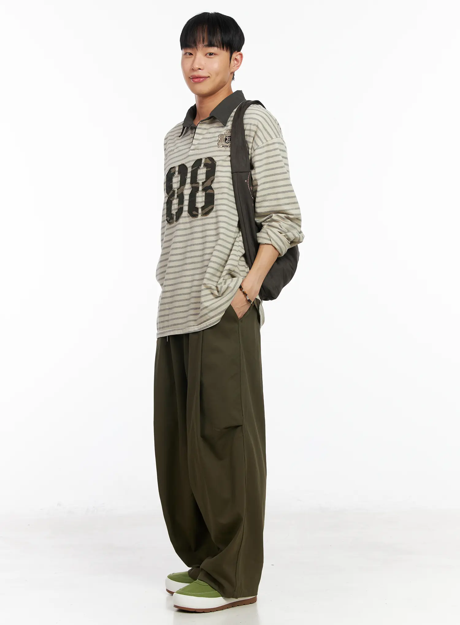 Men's Vintage 88 Polo Long Sleeve Shirt IA501 - Image 7