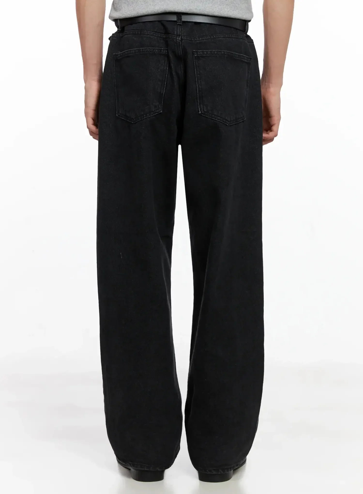 Men's Vintage Black Jeans IO517 - Image 7