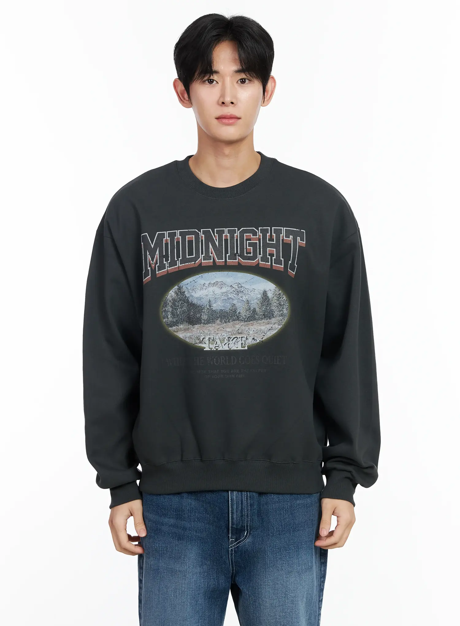 Men's Vintage Print Graphic Sweatshirt IM523 - Image 12