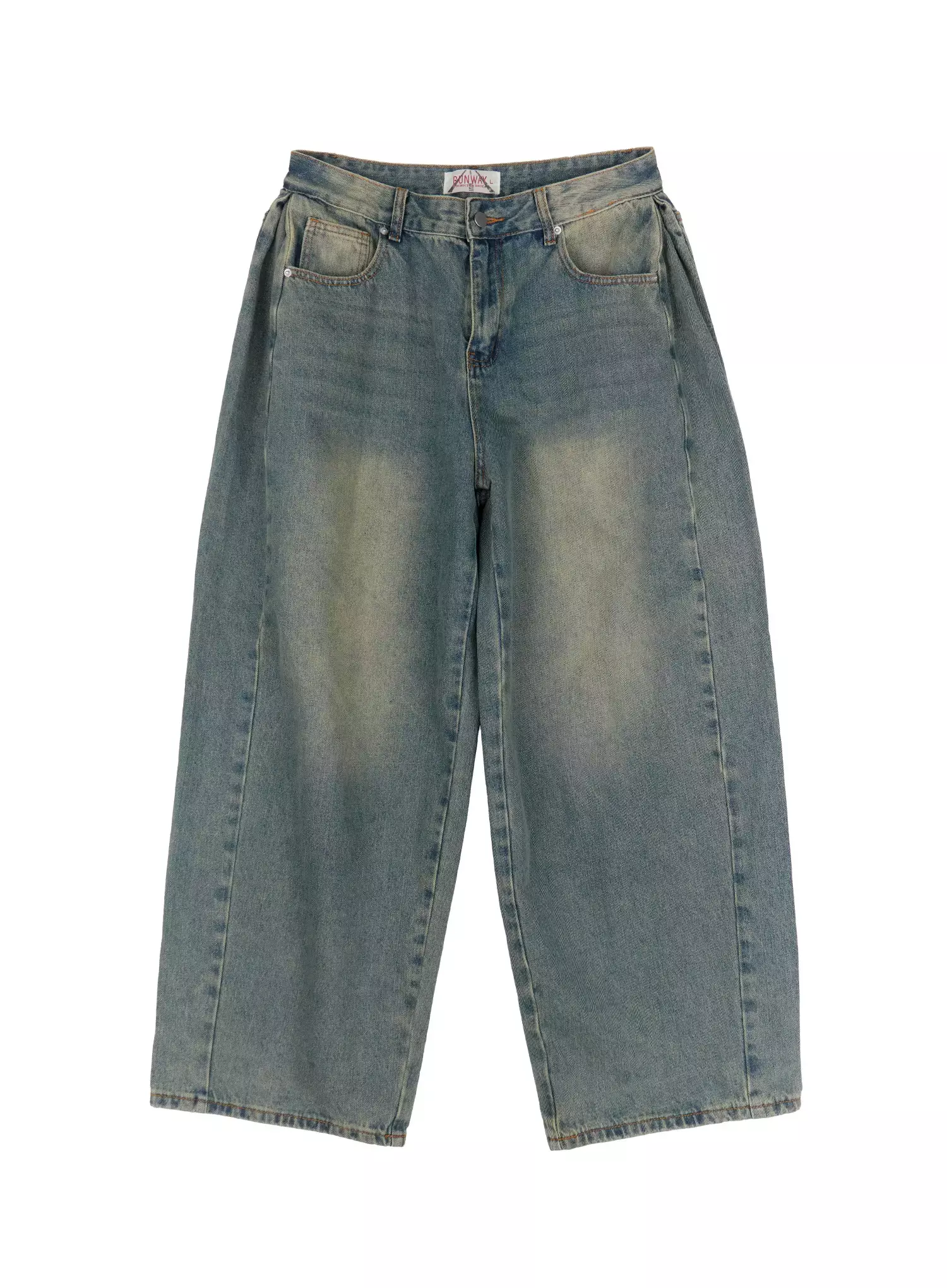Men's Vintage Wash Side Point Jeans IN525 - Image 15