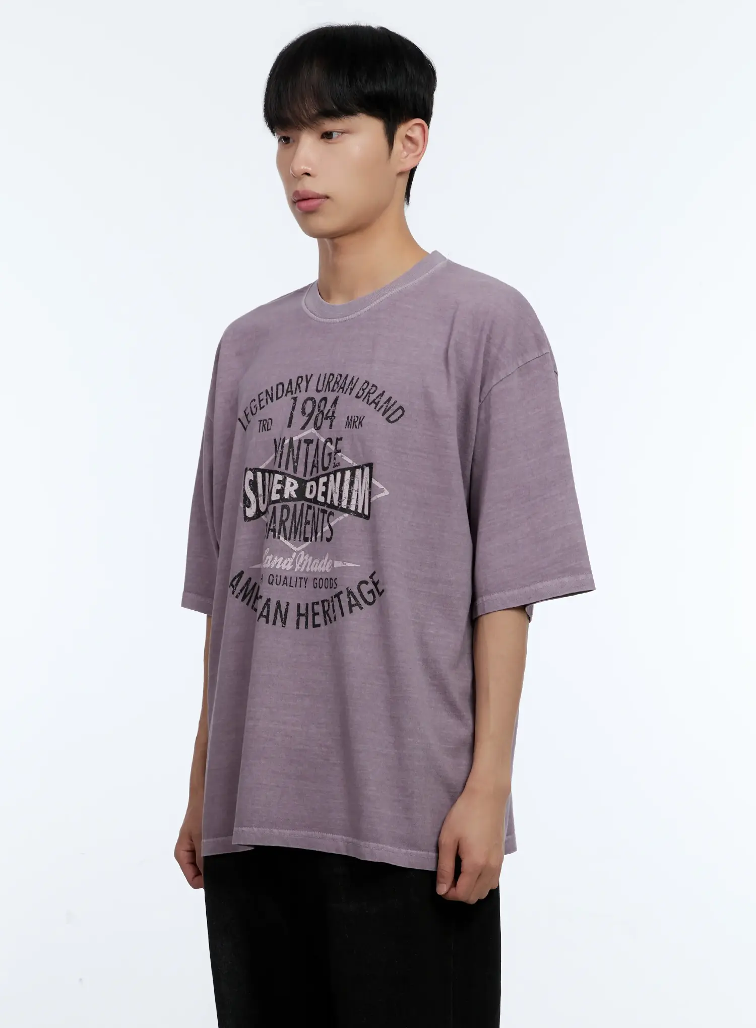 Men's Vintage-Wash Tee IL515 - Image 4