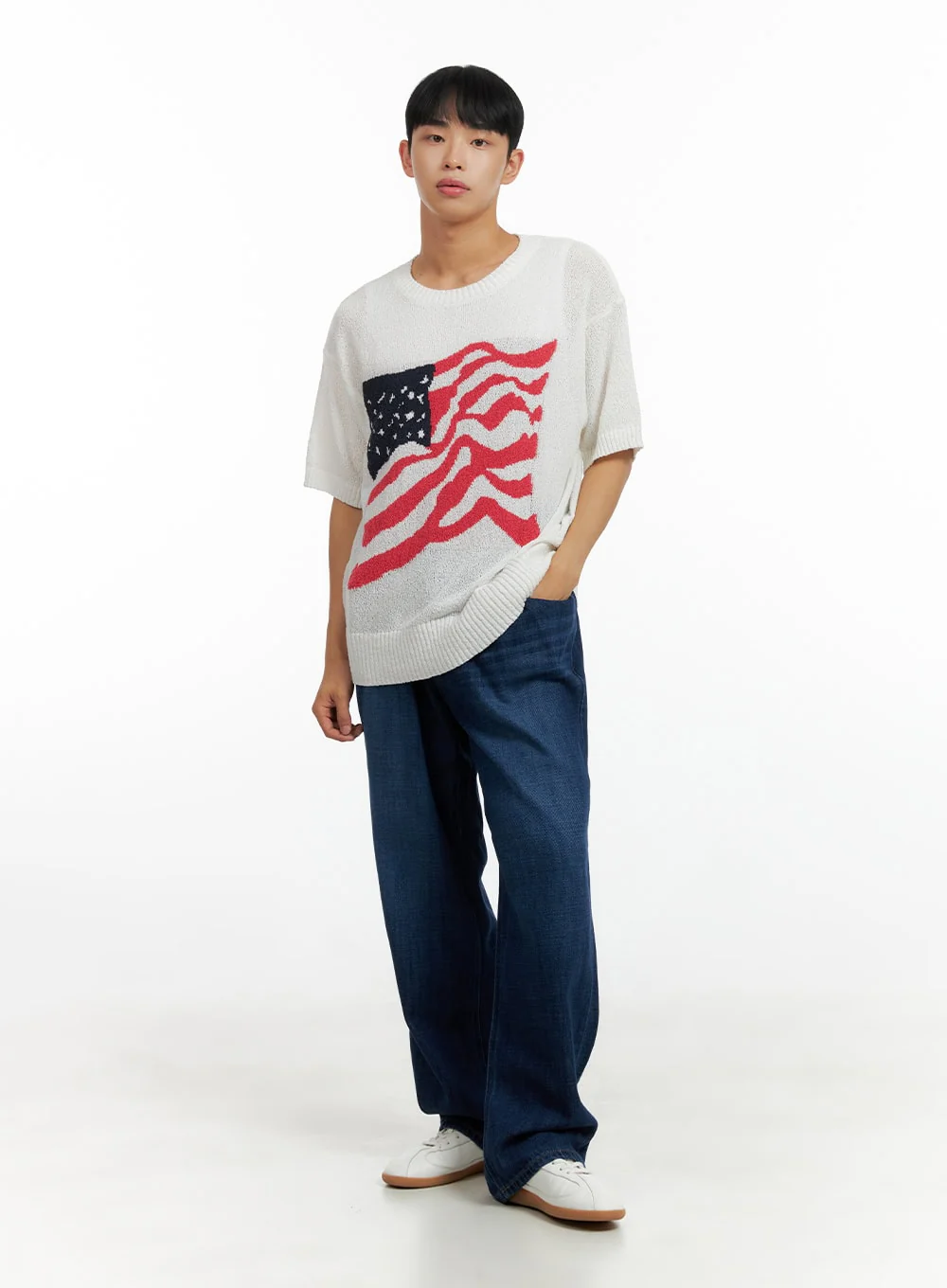 Men's Washed Cotton Denim Jeans CL429 - Image 2