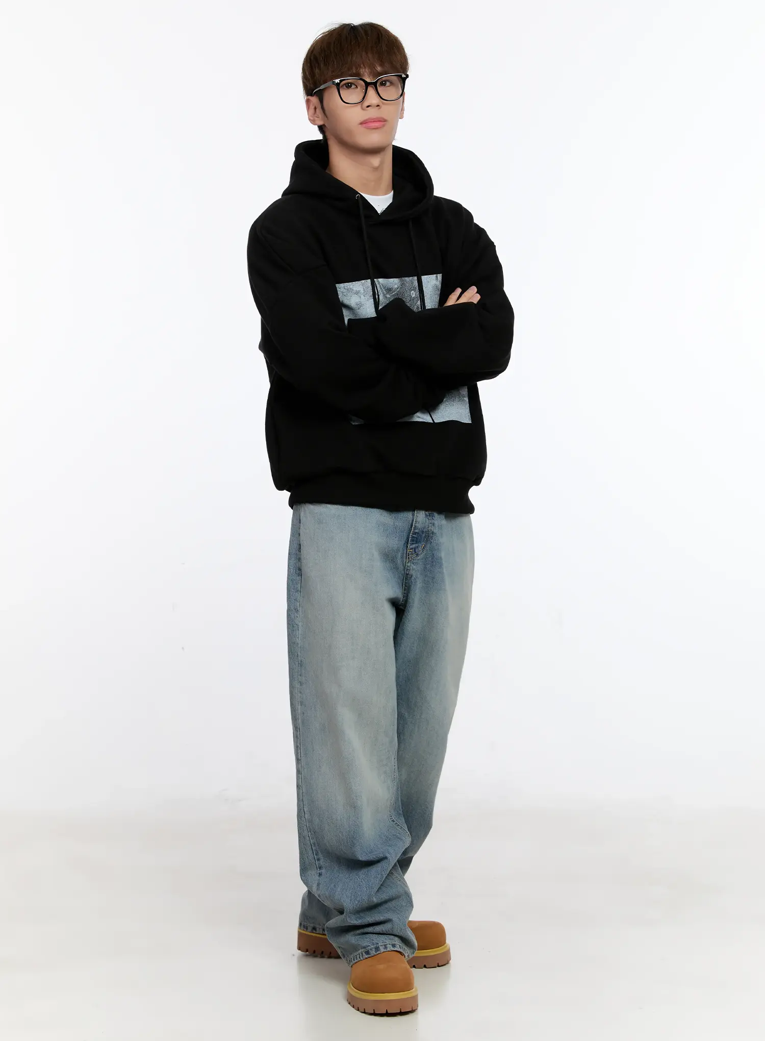 Men's Washed Denim Jeans IN512 - Image 2