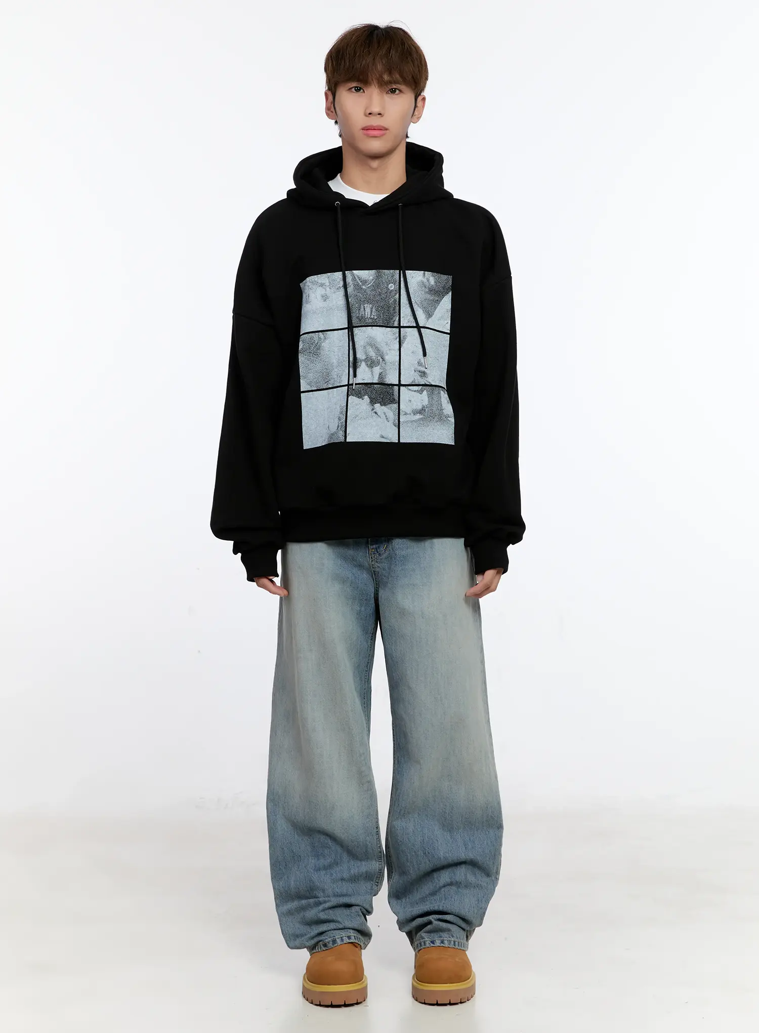 Men's Washed Denim Jeans IN512 - Image 3
