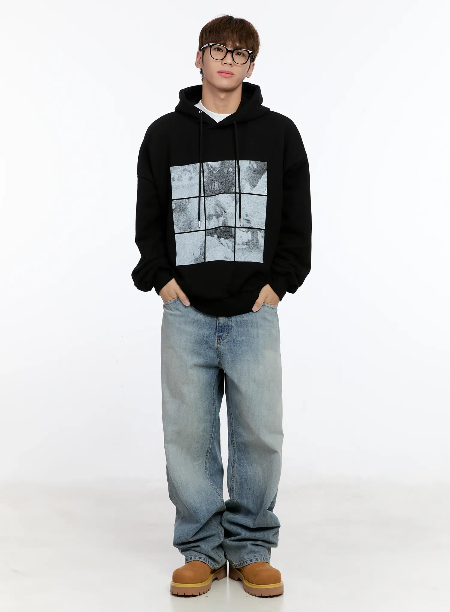 Men's Washed Denim Jeans IN512 - Image 9