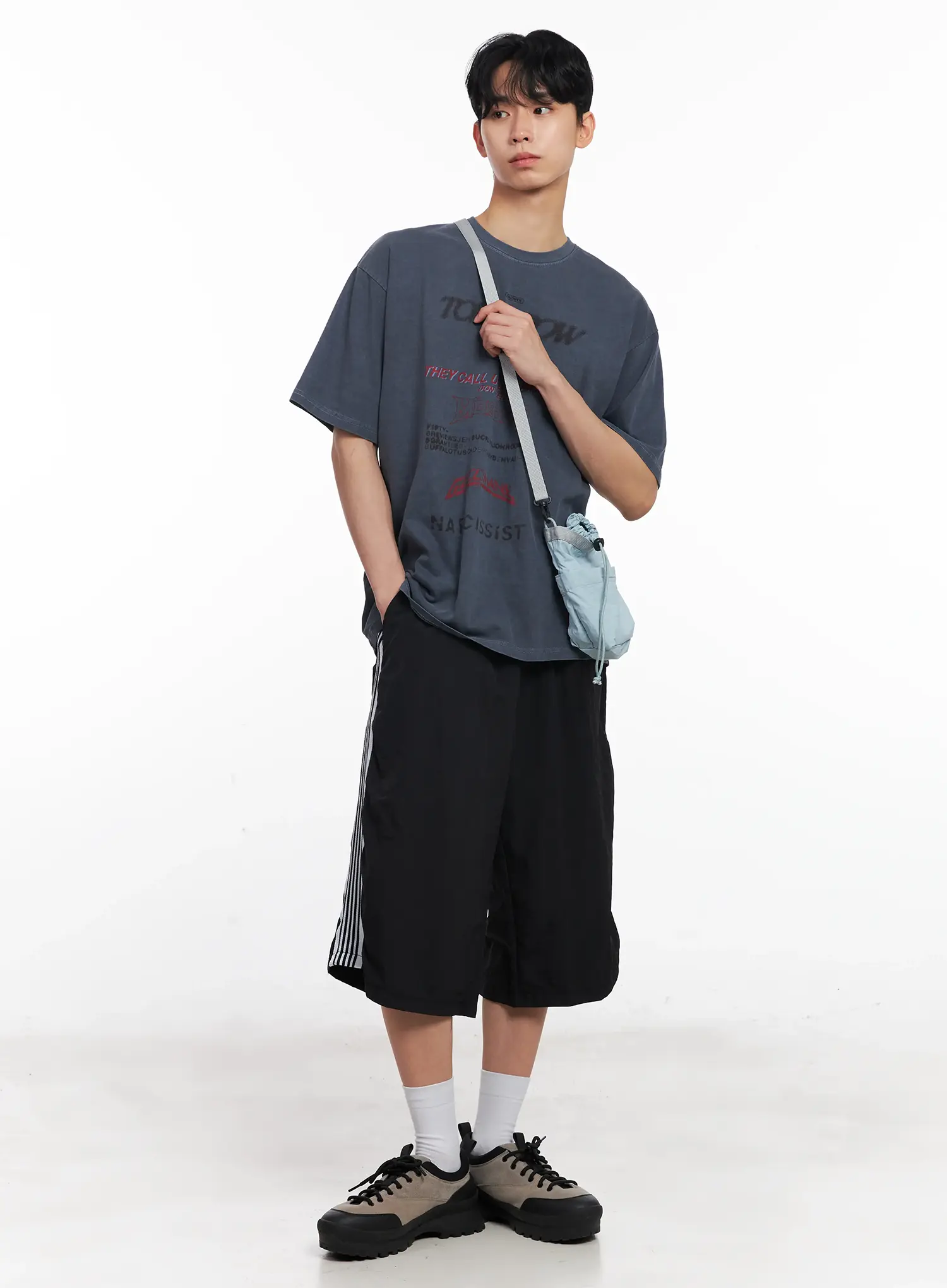 Men's Washed Graphic Tee IL501 - Image 11