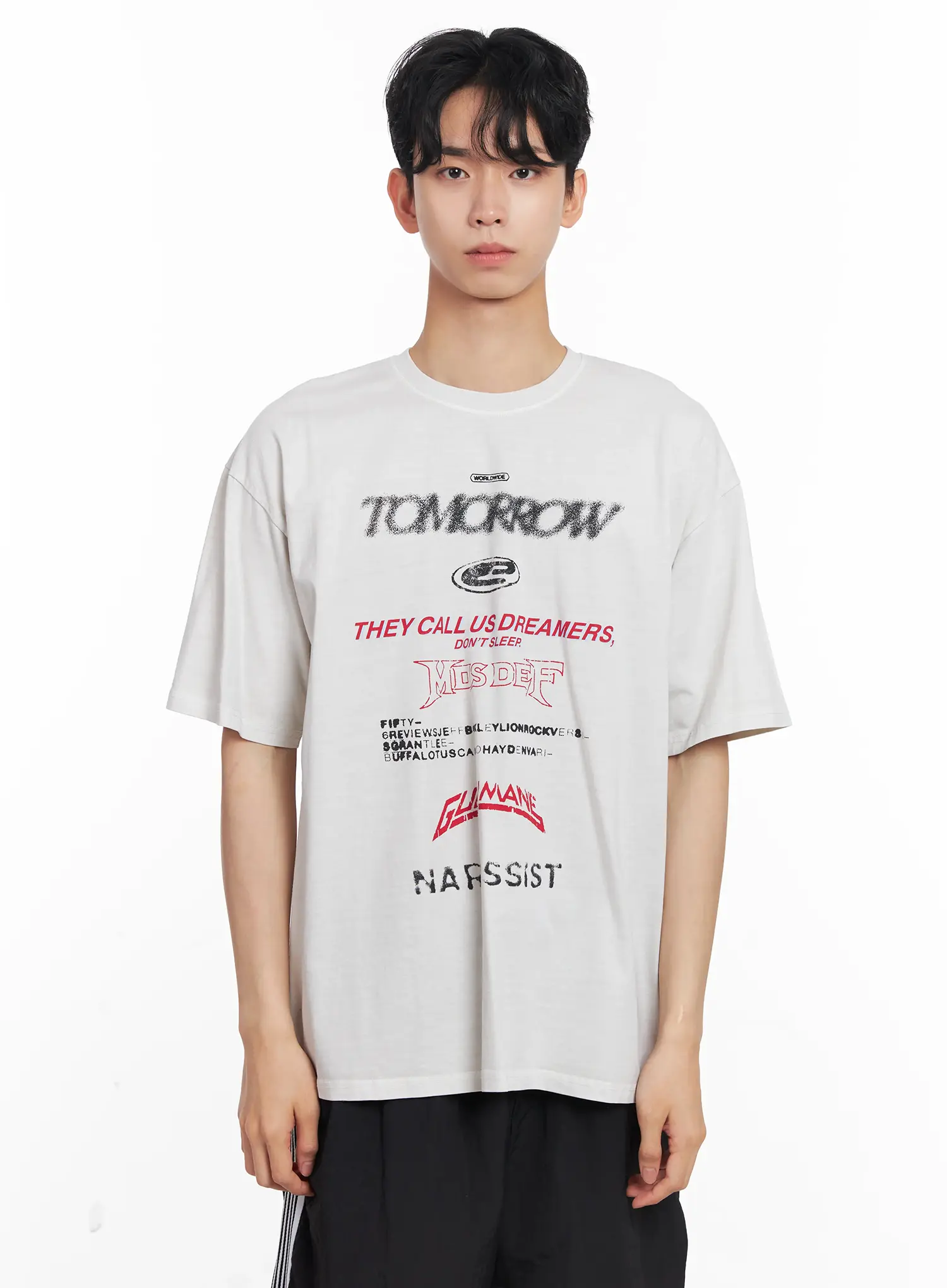 Men's Washed Graphic Tee IL501 - Image 16
