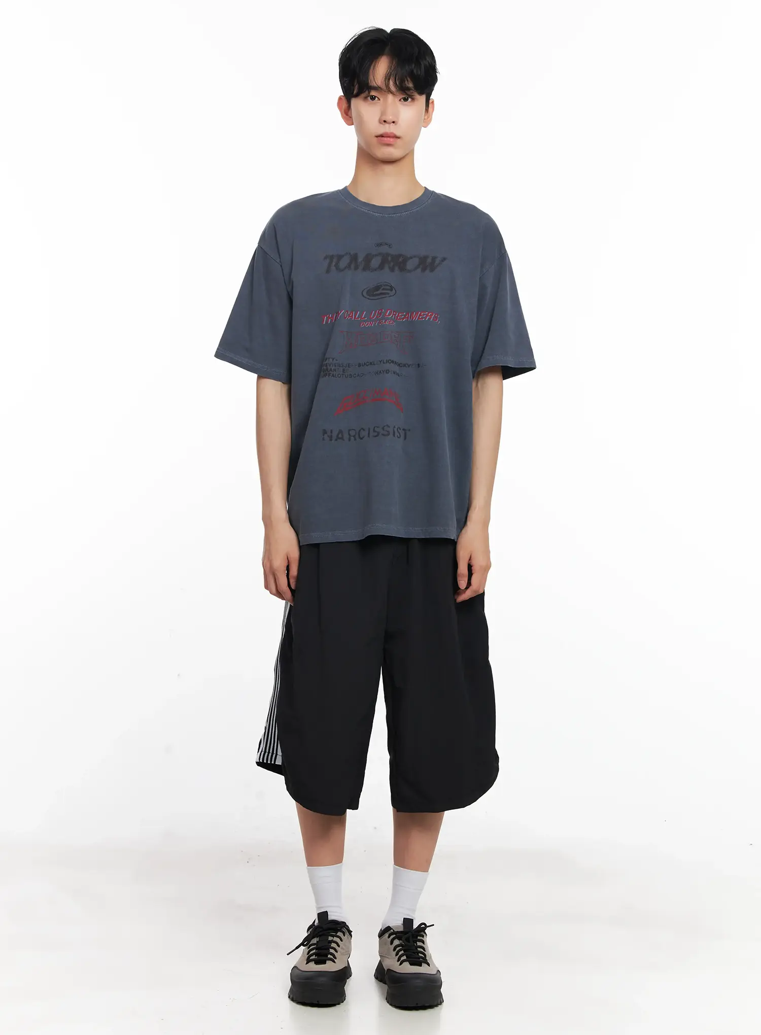 Men's Washed Graphic Tee IL501 - Image 3