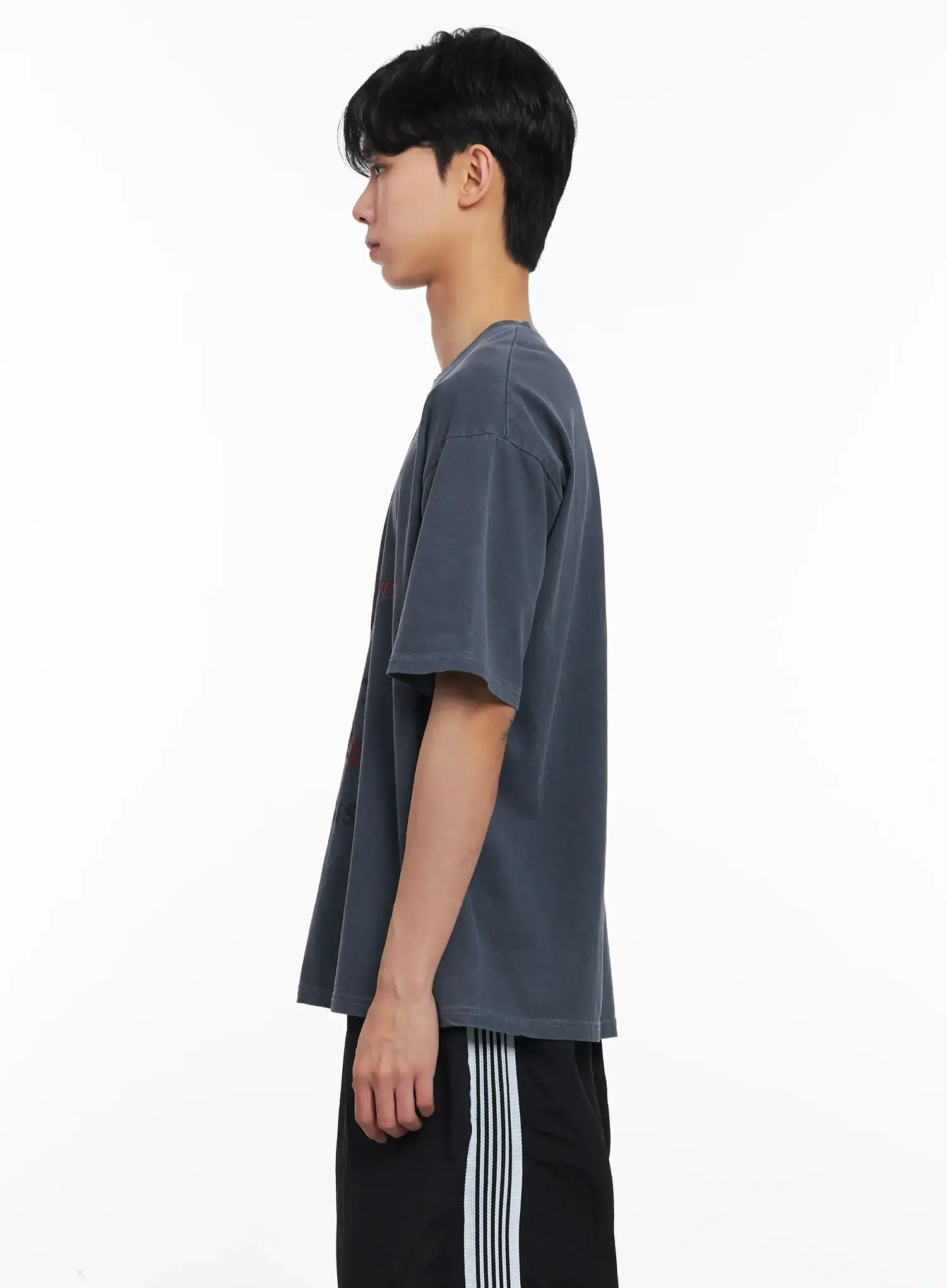 Men's Washed Graphic Tee IL501 - Image 5
