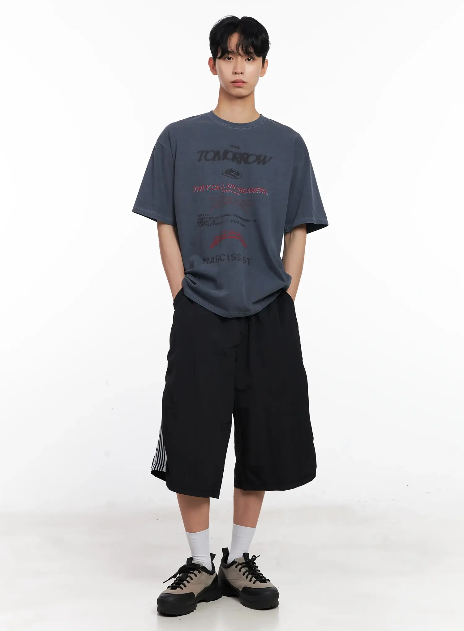 Men's Washed Graphic Tee IL501 - Image 8