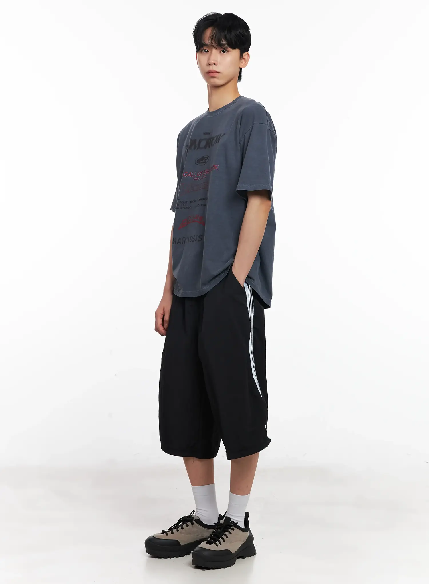 Men's Washed Graphic Tee IL501 - Image 9