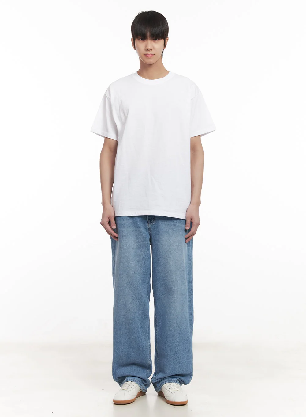 Men's Washed Relaxed-Fit Jeans IM519 - Image 5