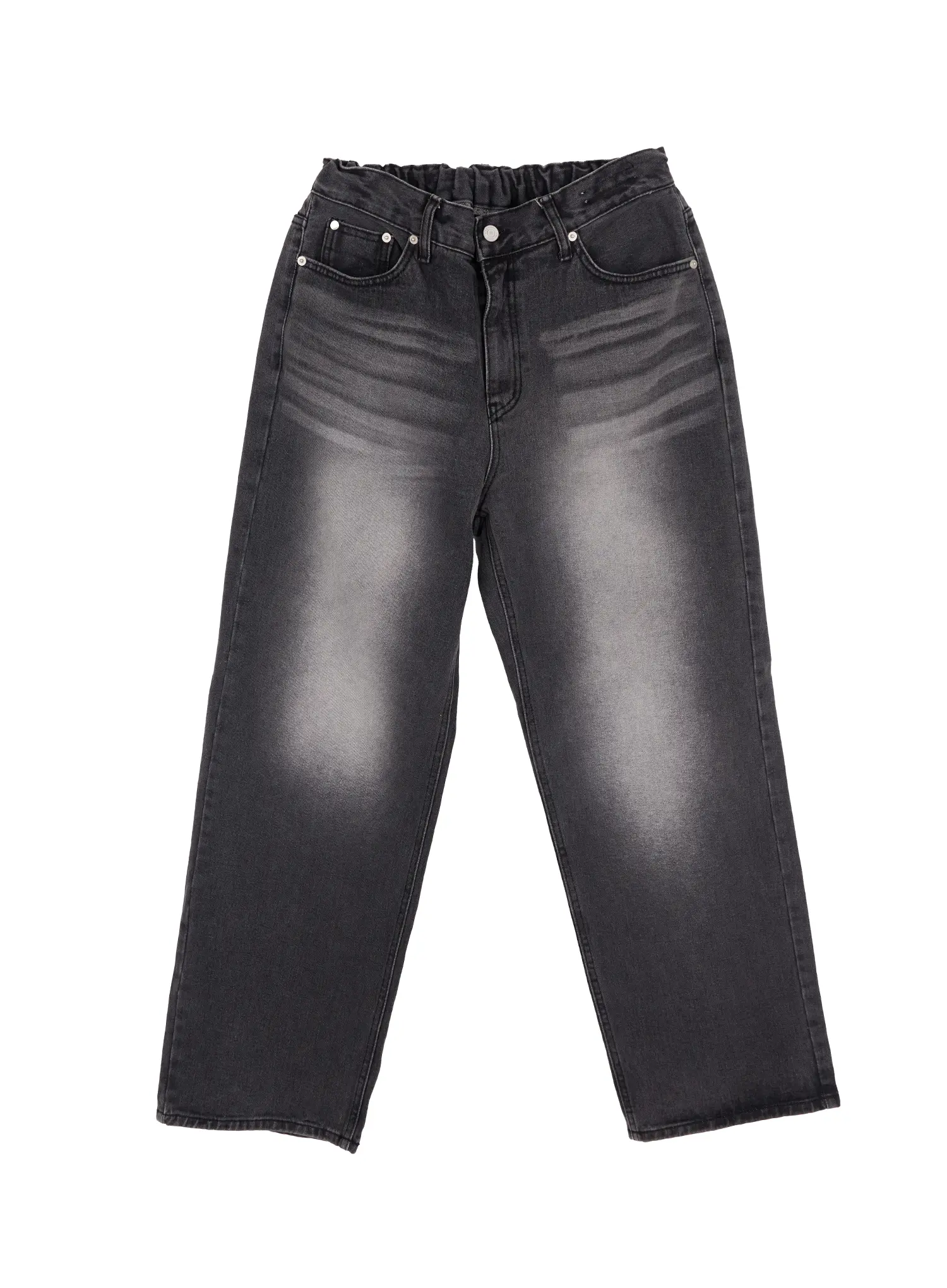 Men's Washed Wide Leg Jeans IM530 - Image 12