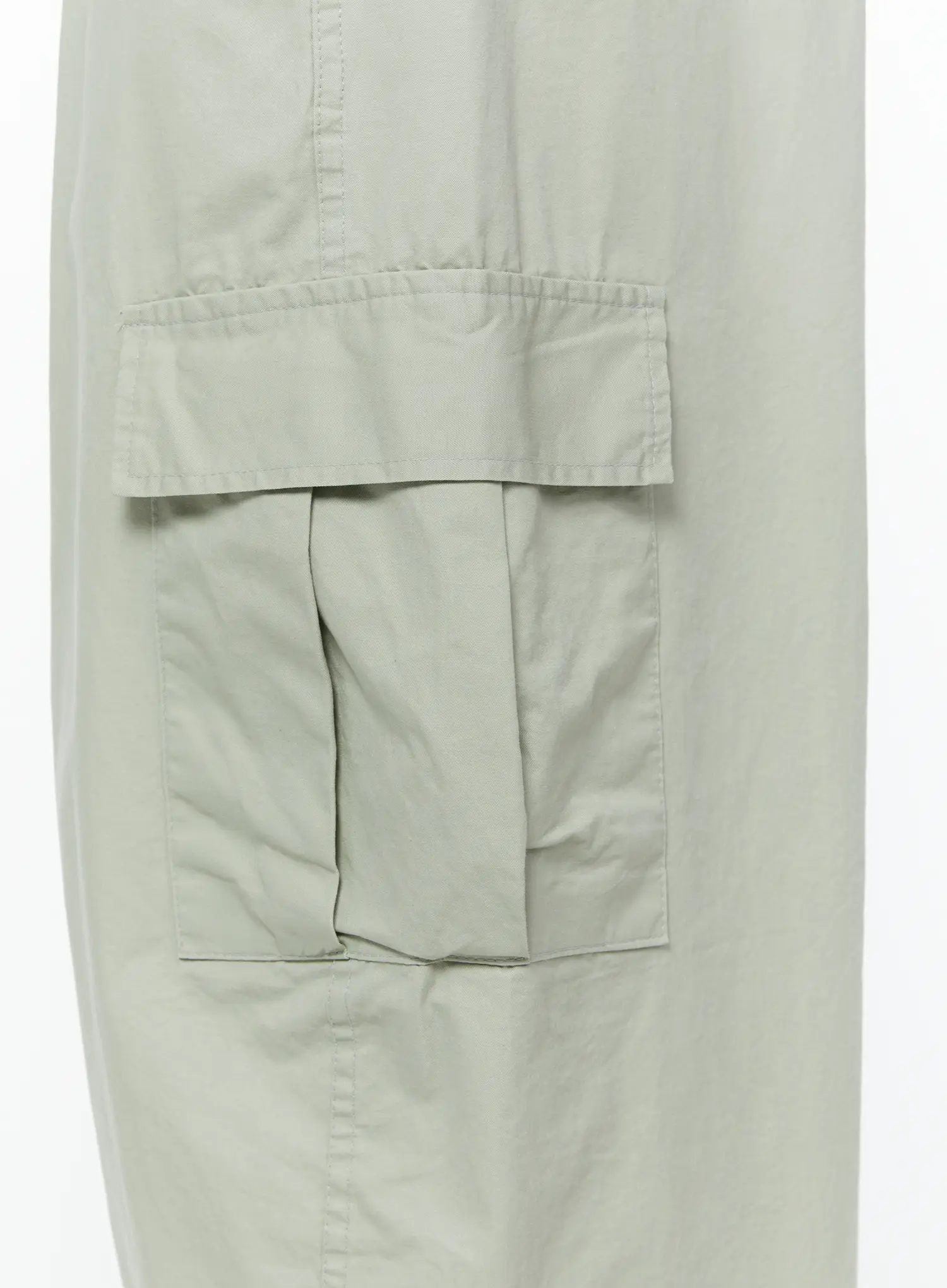 Men's Wide Cargo Pants (Light Gray) IY506 - Image 7