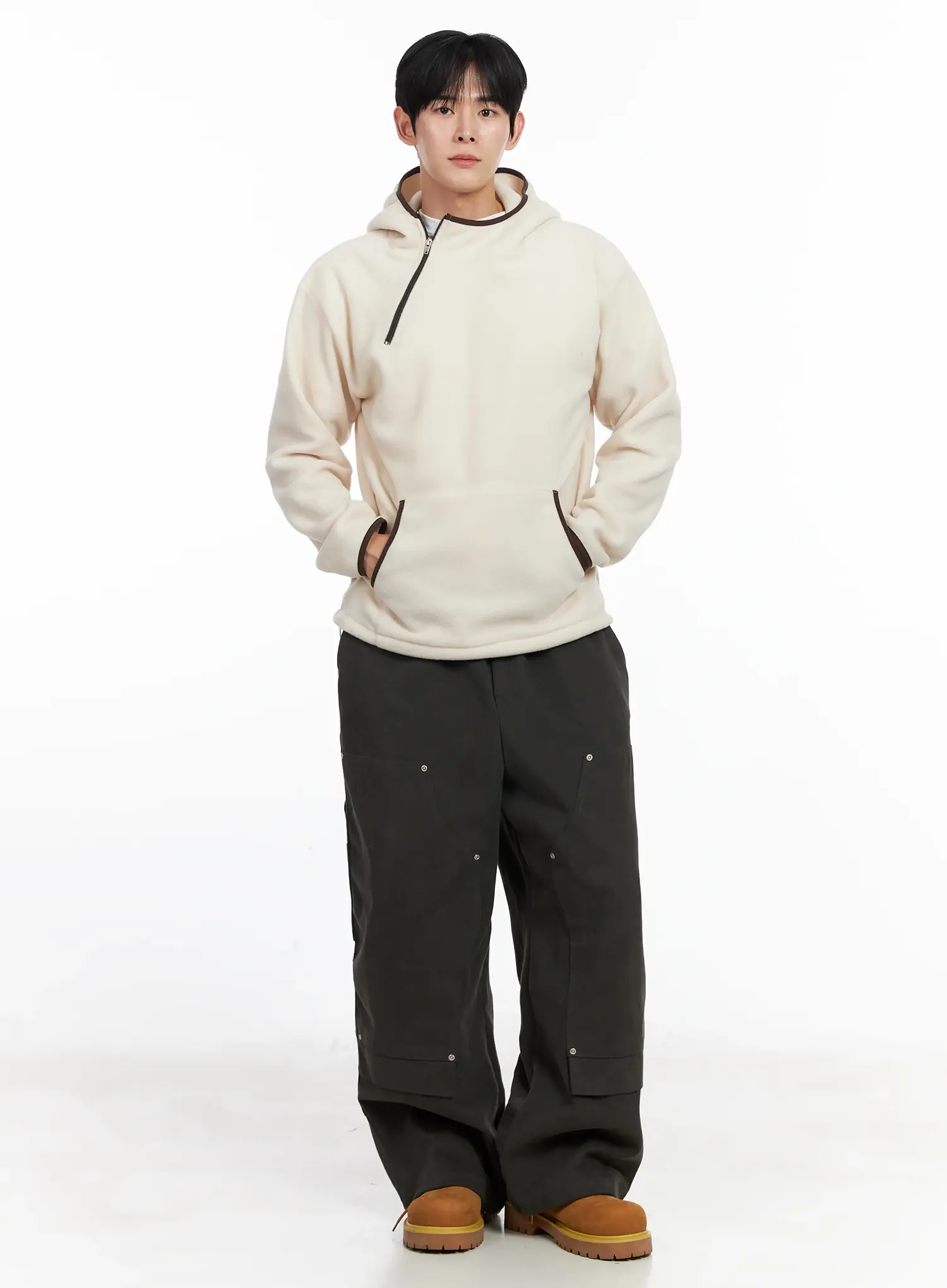 Men's Wide Cotton Carpenter Pants IJ521 - Image 10