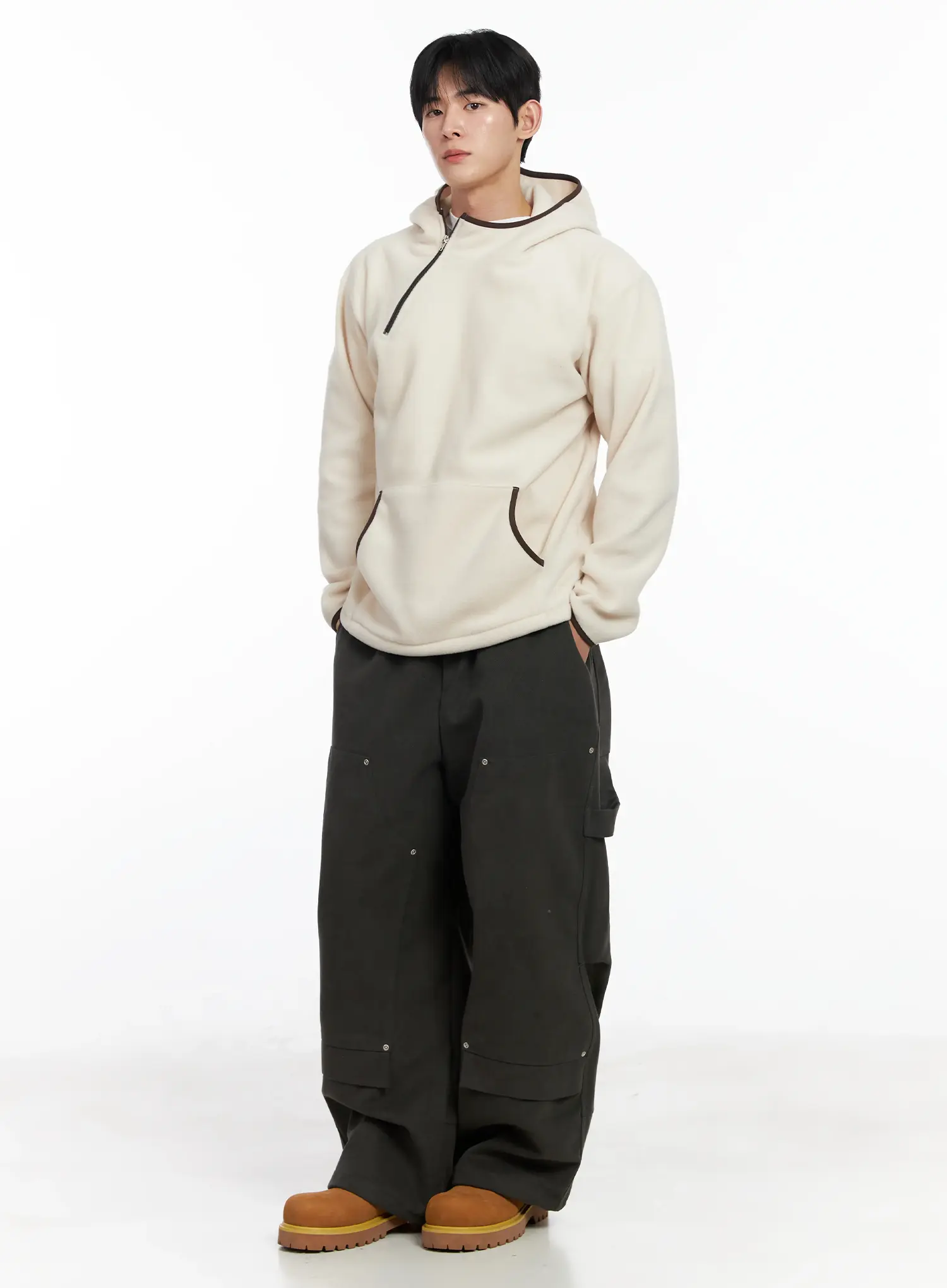 Men's Wide Cotton Carpenter Pants IJ521 - Image 2