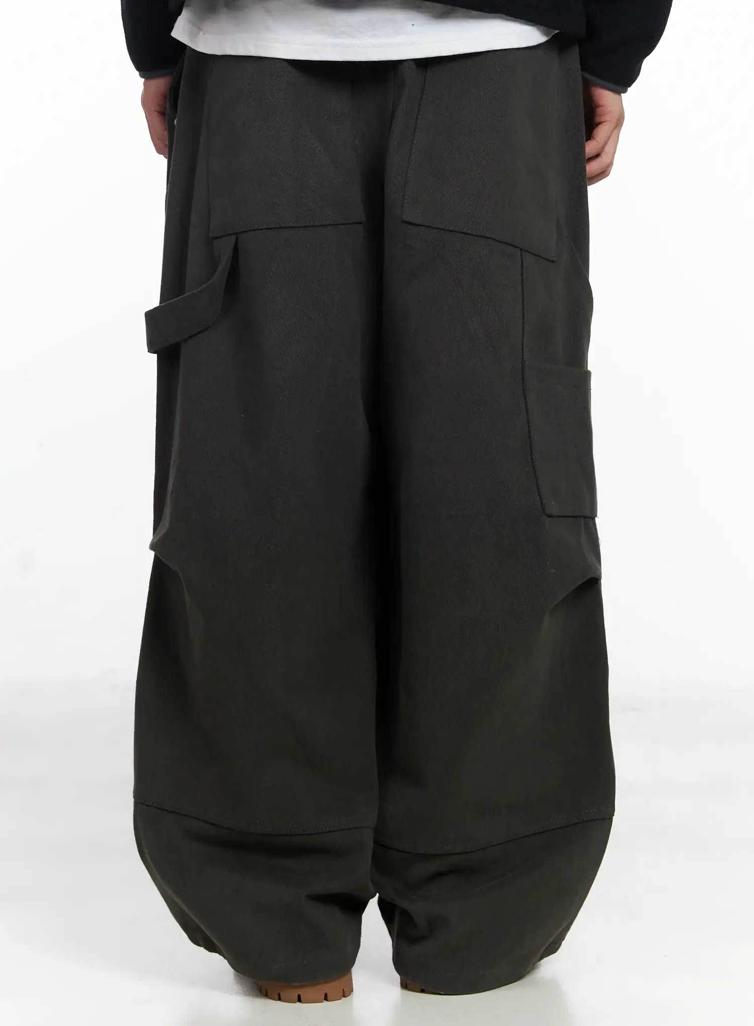 Men's Wide Cotton Carpenter Pants IJ521 - Image 8