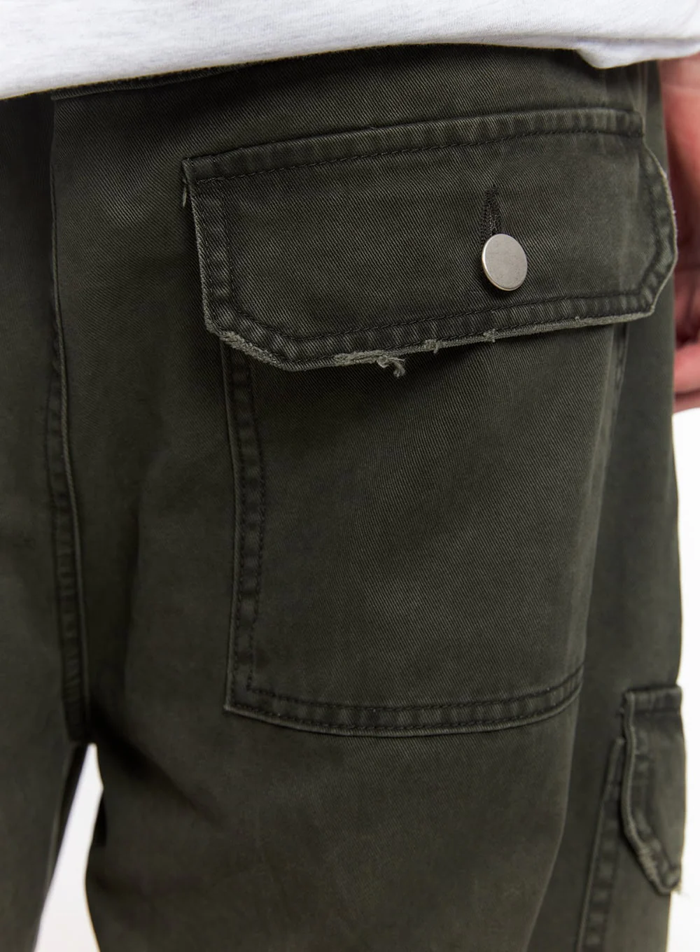 Men's Wide-Fit Cargo Pants IU512 - Image 7