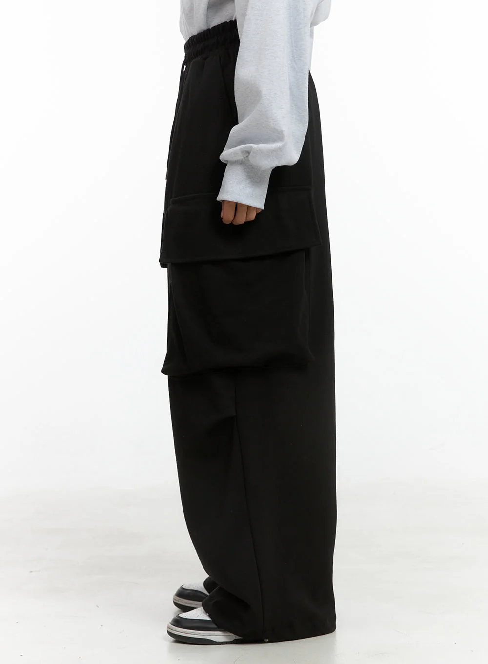 Men's Wide Fit Cargo Pocket Sweatpants IS419 - Image 4