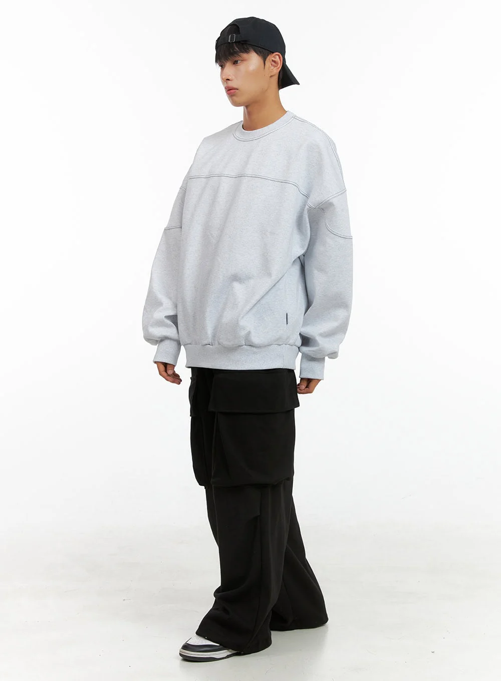 Men's Wide Fit Cargo Pocket Sweatpants IS419 - Image 7