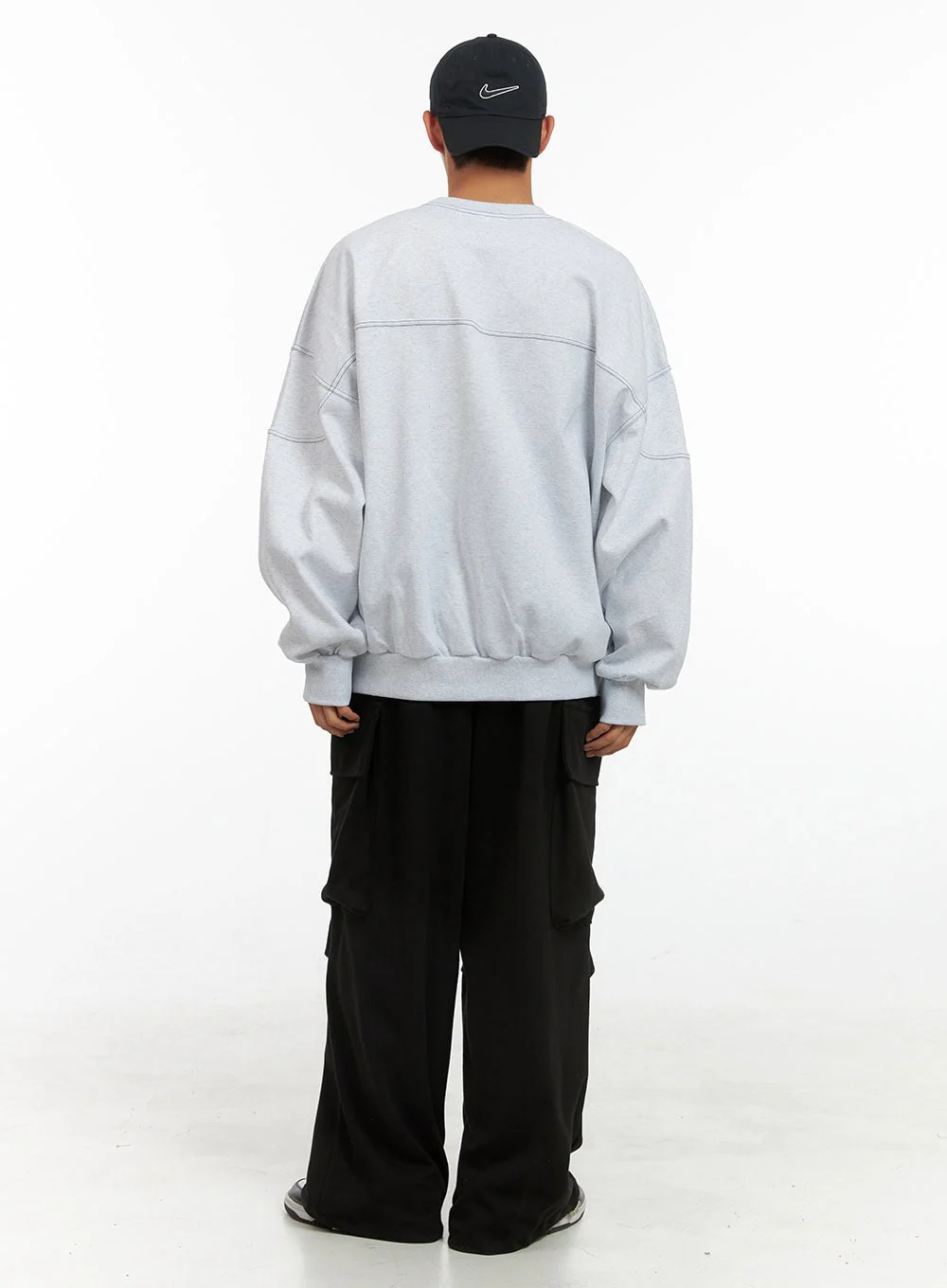 Men's Wide Fit Cargo Pocket Sweatpants IS419 - Image 8